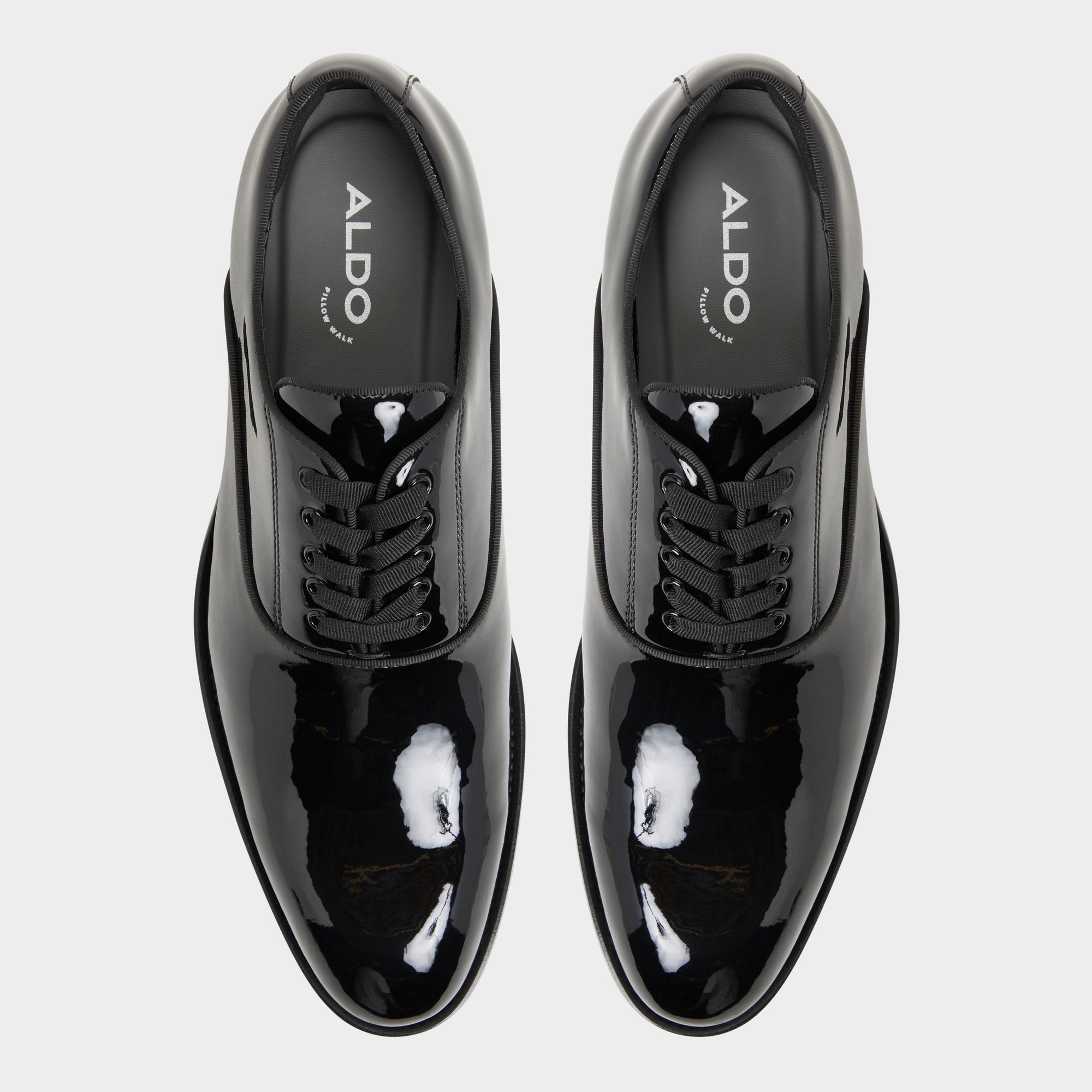 ALDO Braz derbies homme cuir verni noir