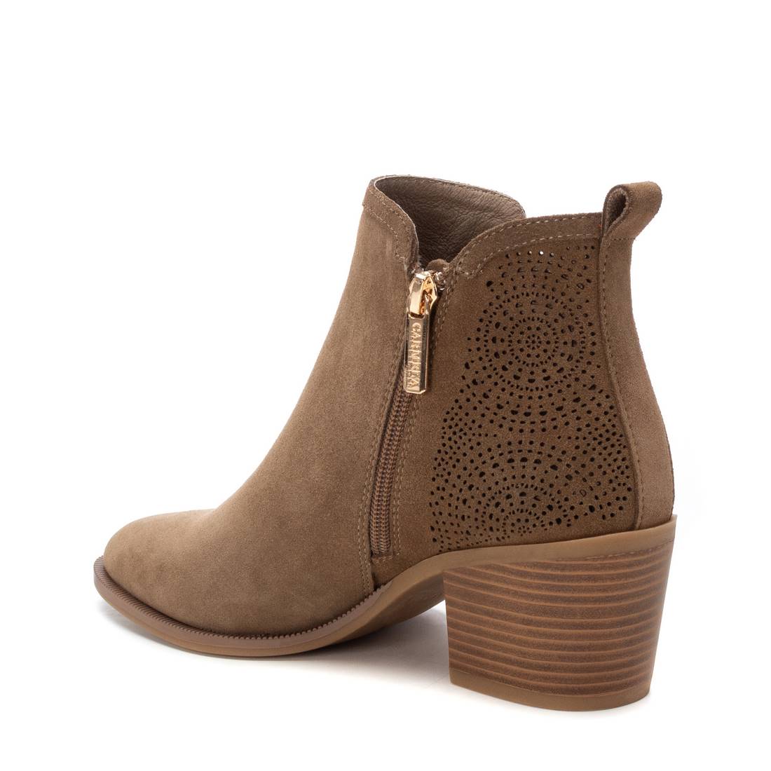 Carmela 16216302 bottines femme taupe talon large