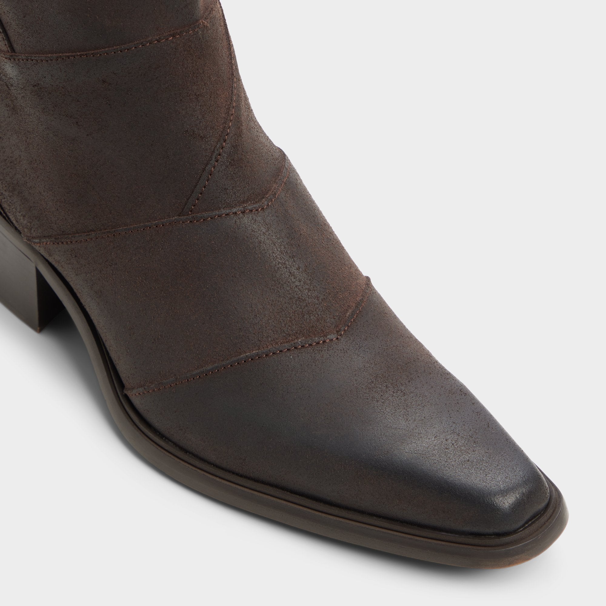 ALDO Zanatta bottes homme marron cuir patchwork