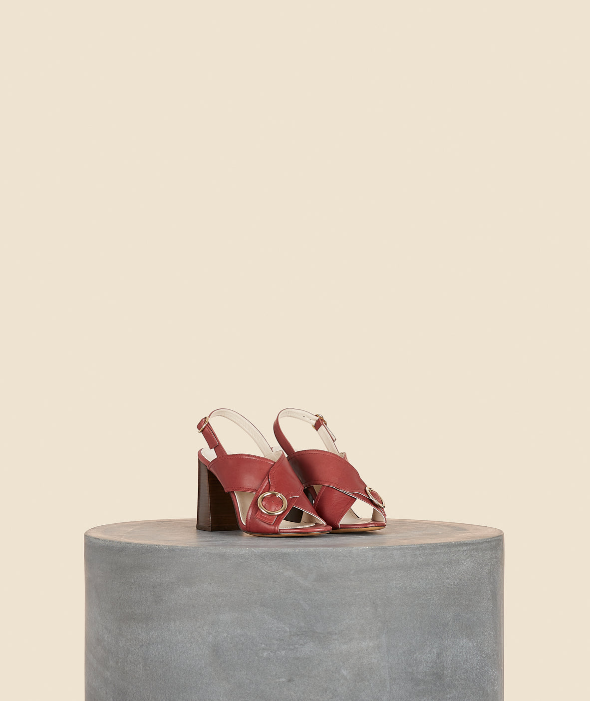 Tila March Galice sandale à talon cuir veau 9 cm