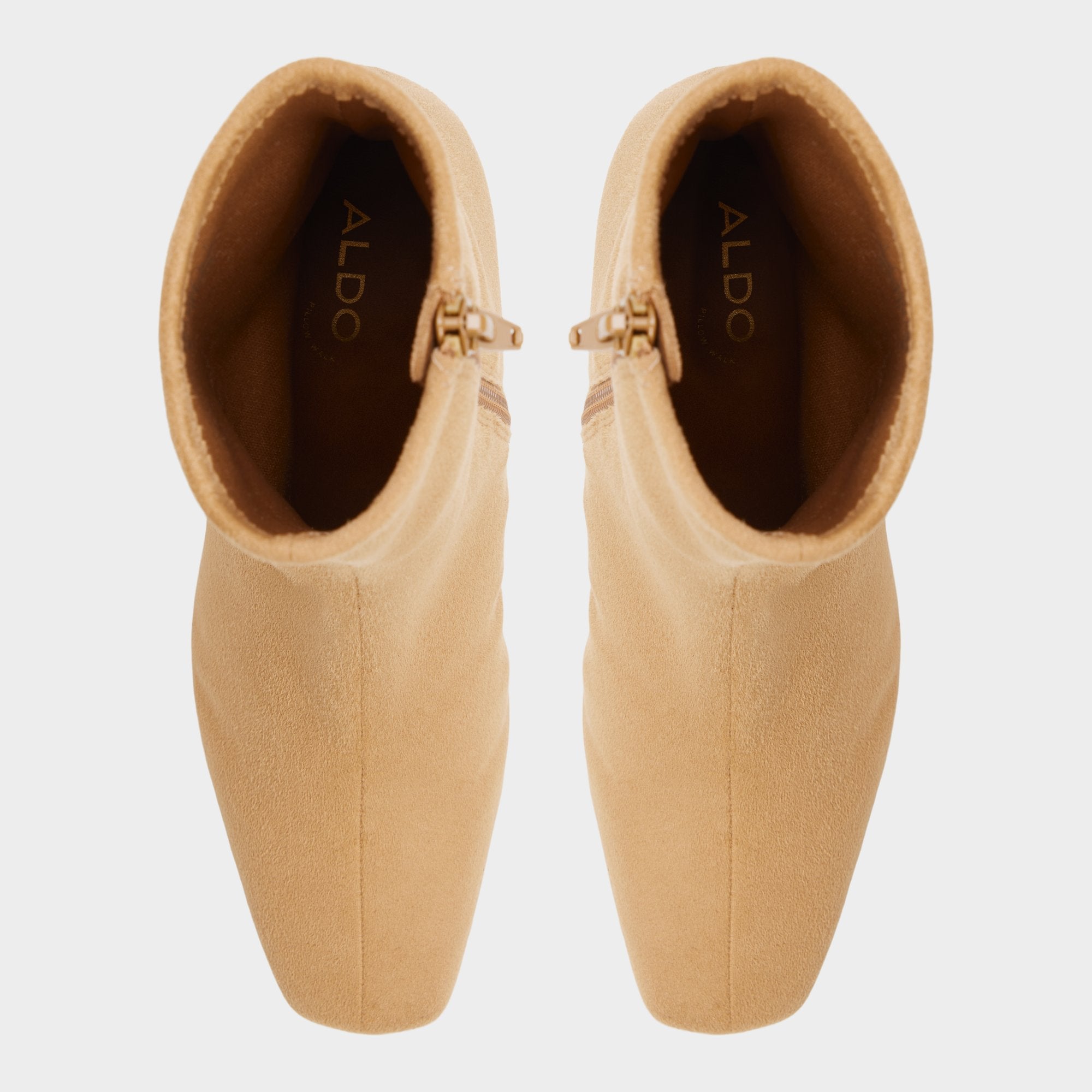 ALDO Kayia bottines beige suède talon bloc