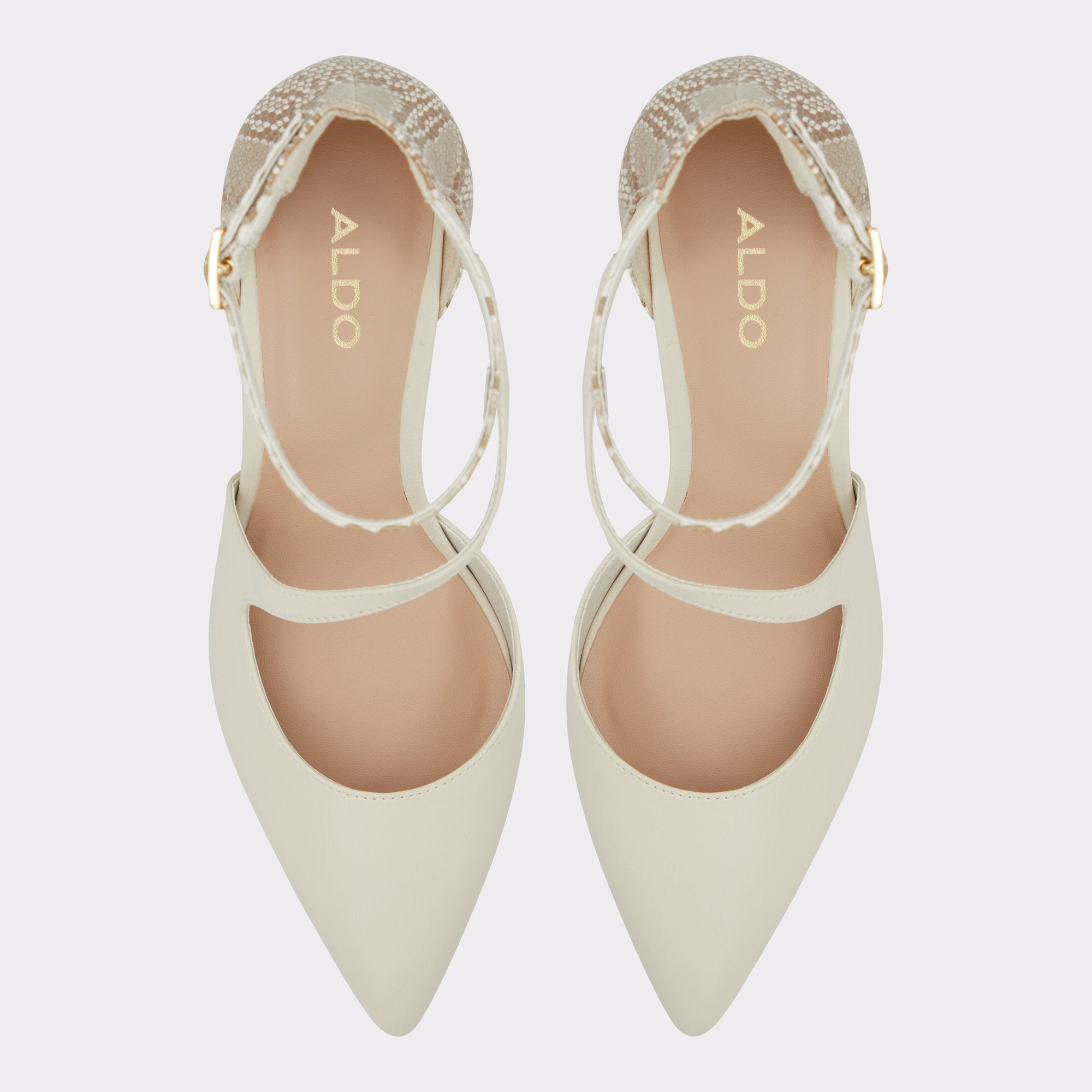 ALDO Annodar escarpins talon bloc blanc