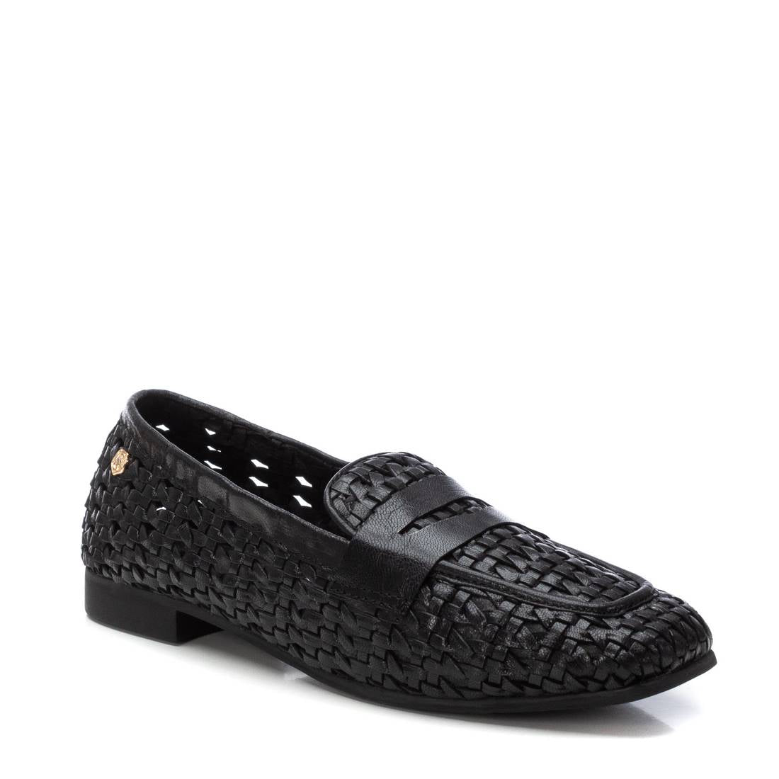 Carmela 16241001 mocassin cuir noir sans lacet