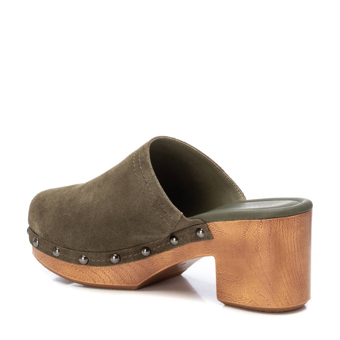 Carmela 16046102 Sabot Femme Vert Suédé