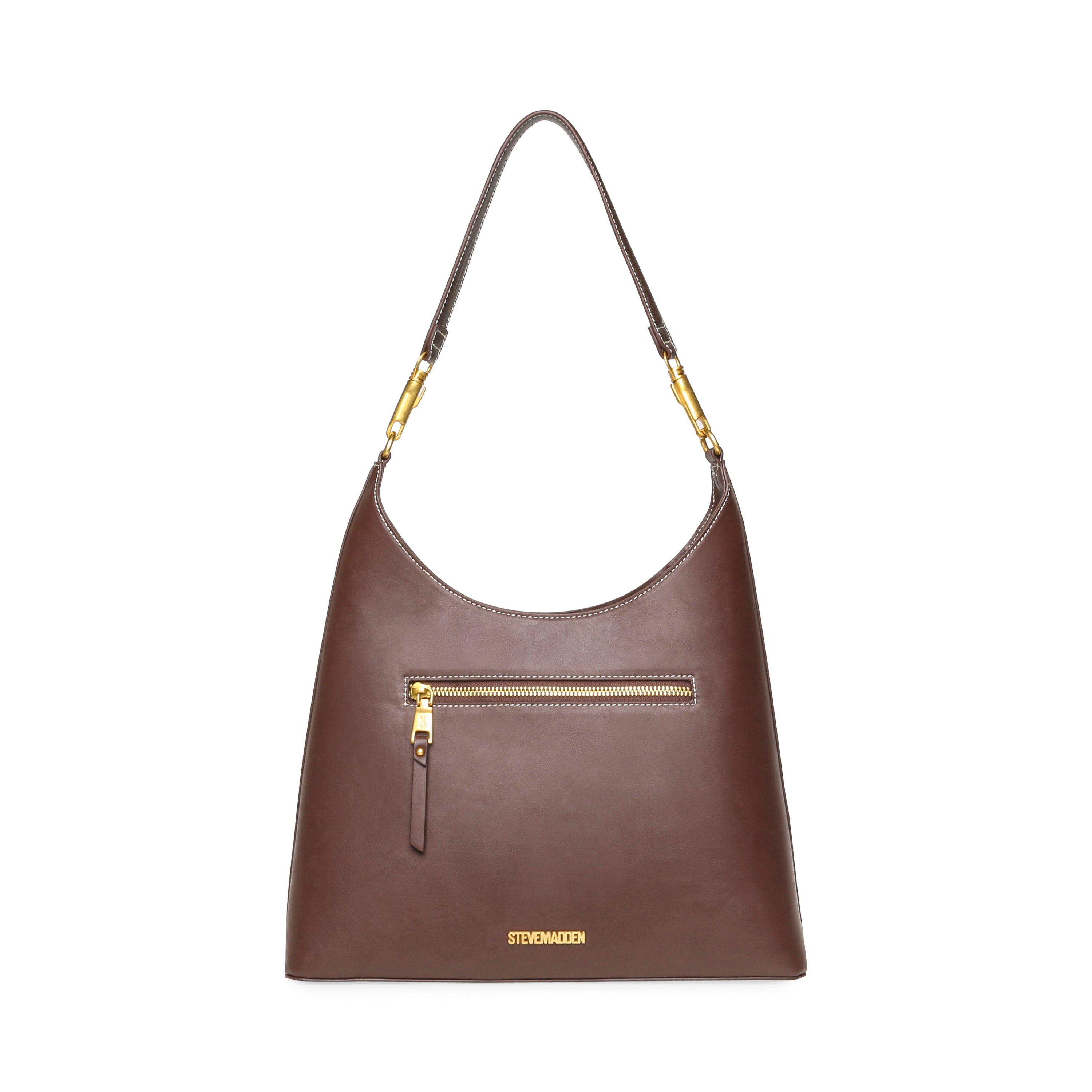 Steve Madden Bsalus sac epaule chocolat zippe