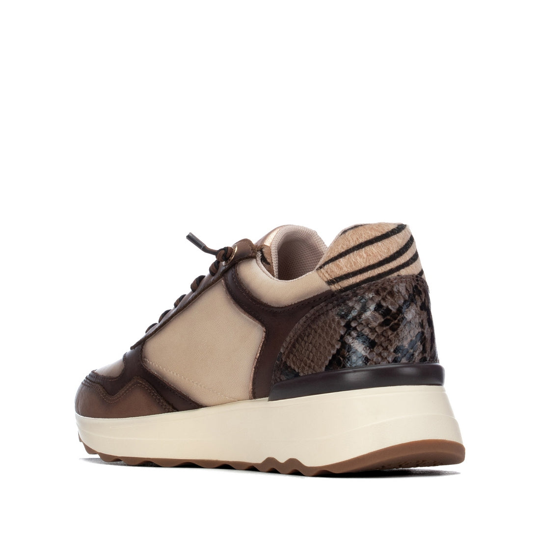 Carmela 16422102 basket marron cuir zip latéral