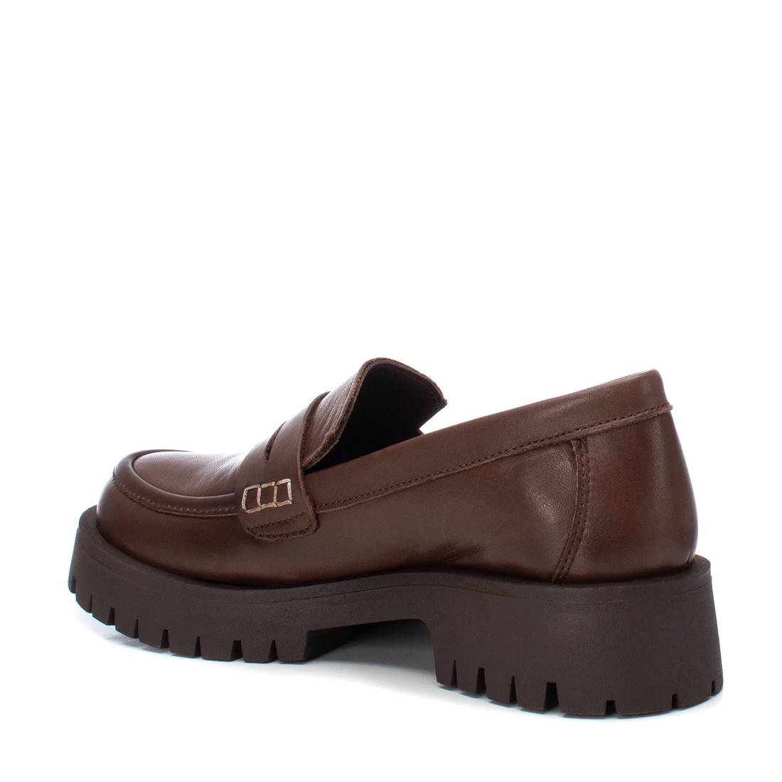 Carmela 16099108 mocassins cuir marron semelle crantée