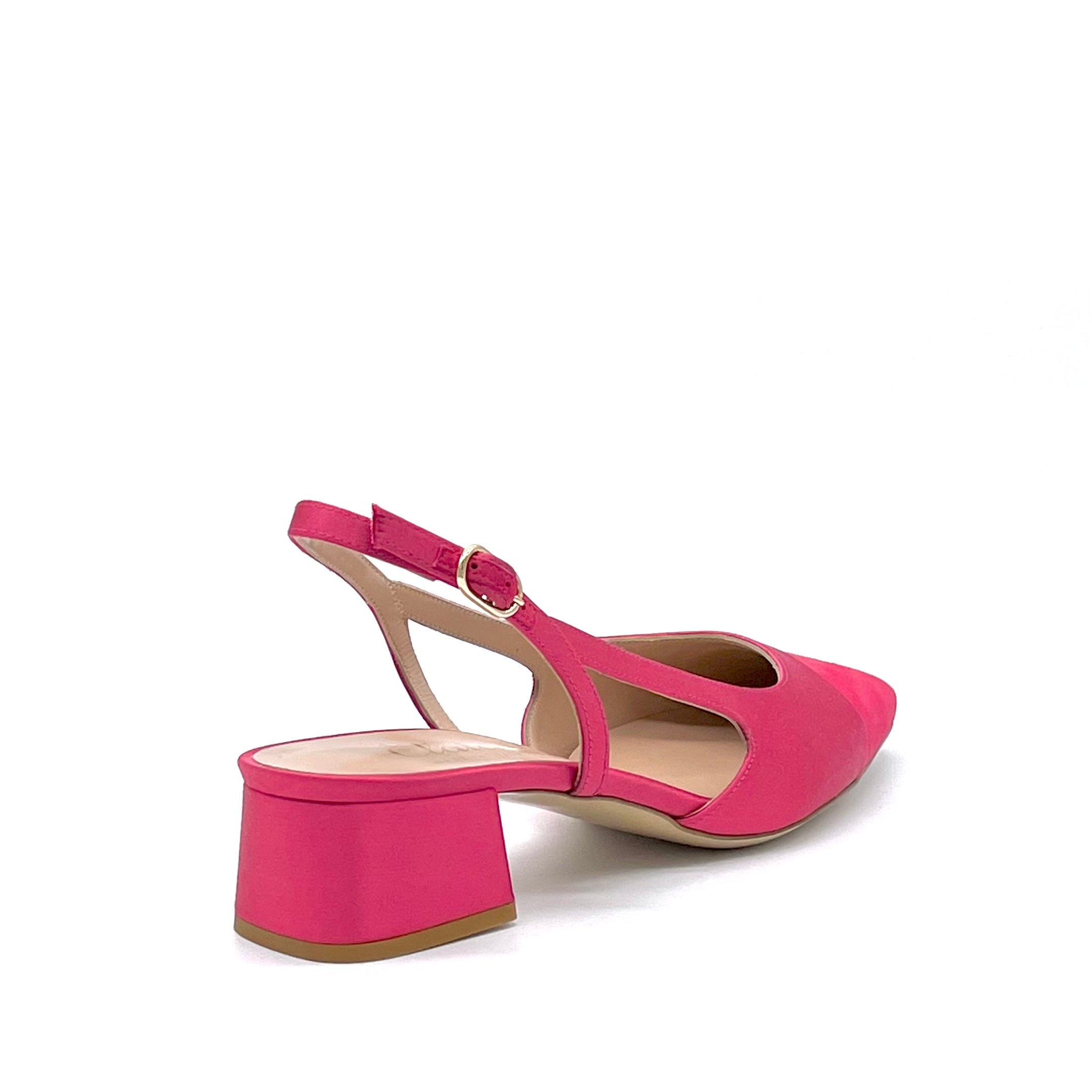 Elata 13173 slingback satin azalea talon 3,5 cm