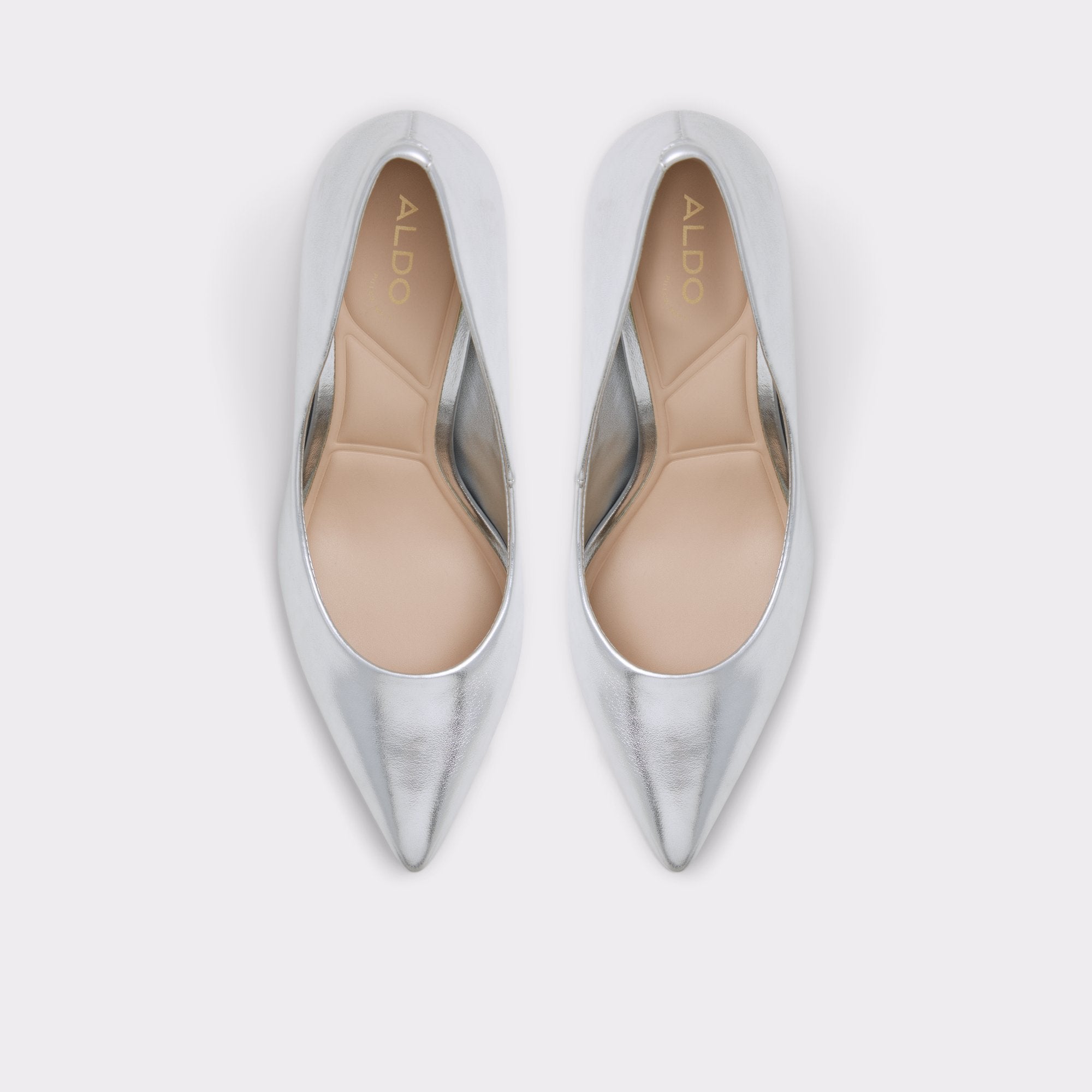 ALDO Stessymid escarpins argenté petit talon