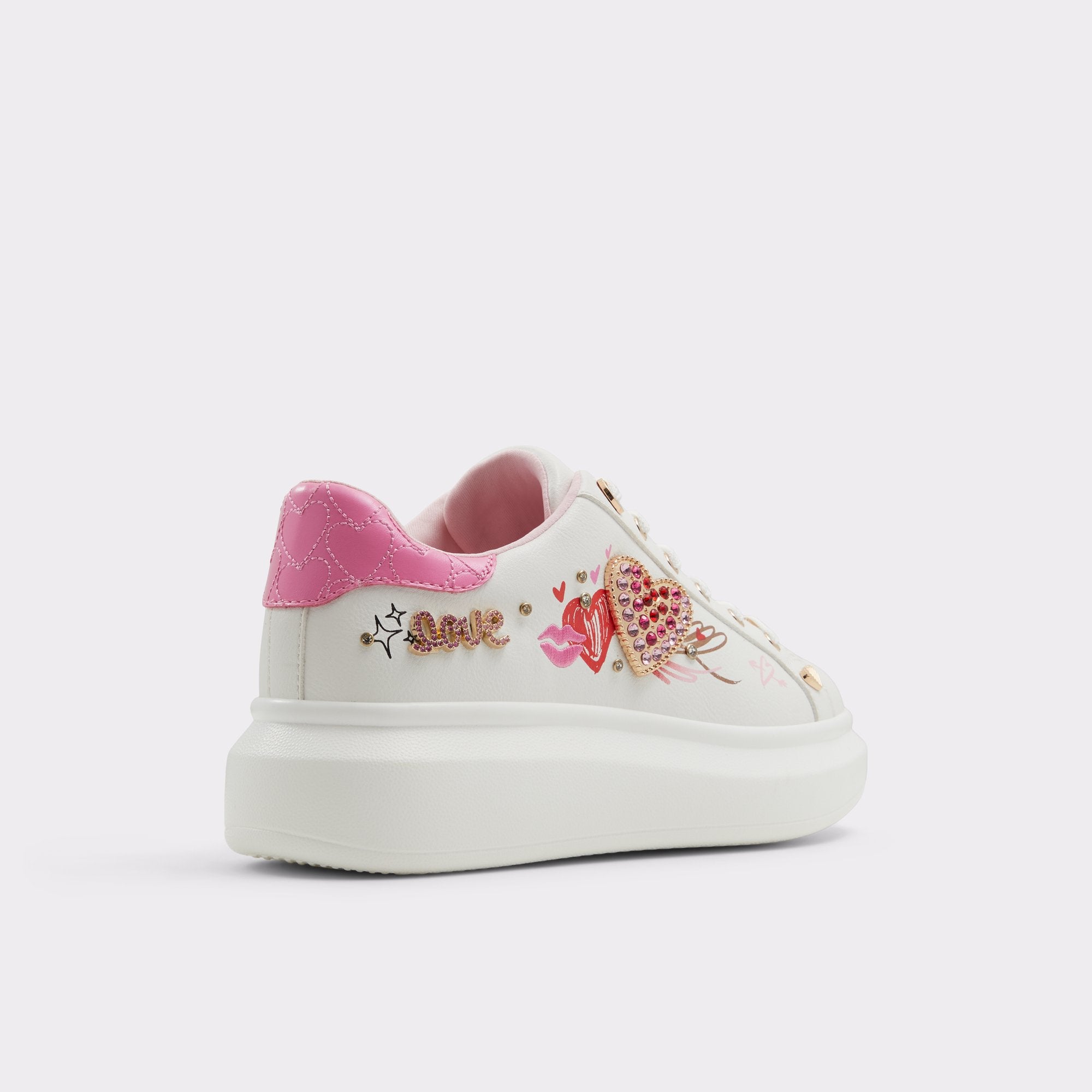 ALDO Heartstep baskets roses à patchs femme