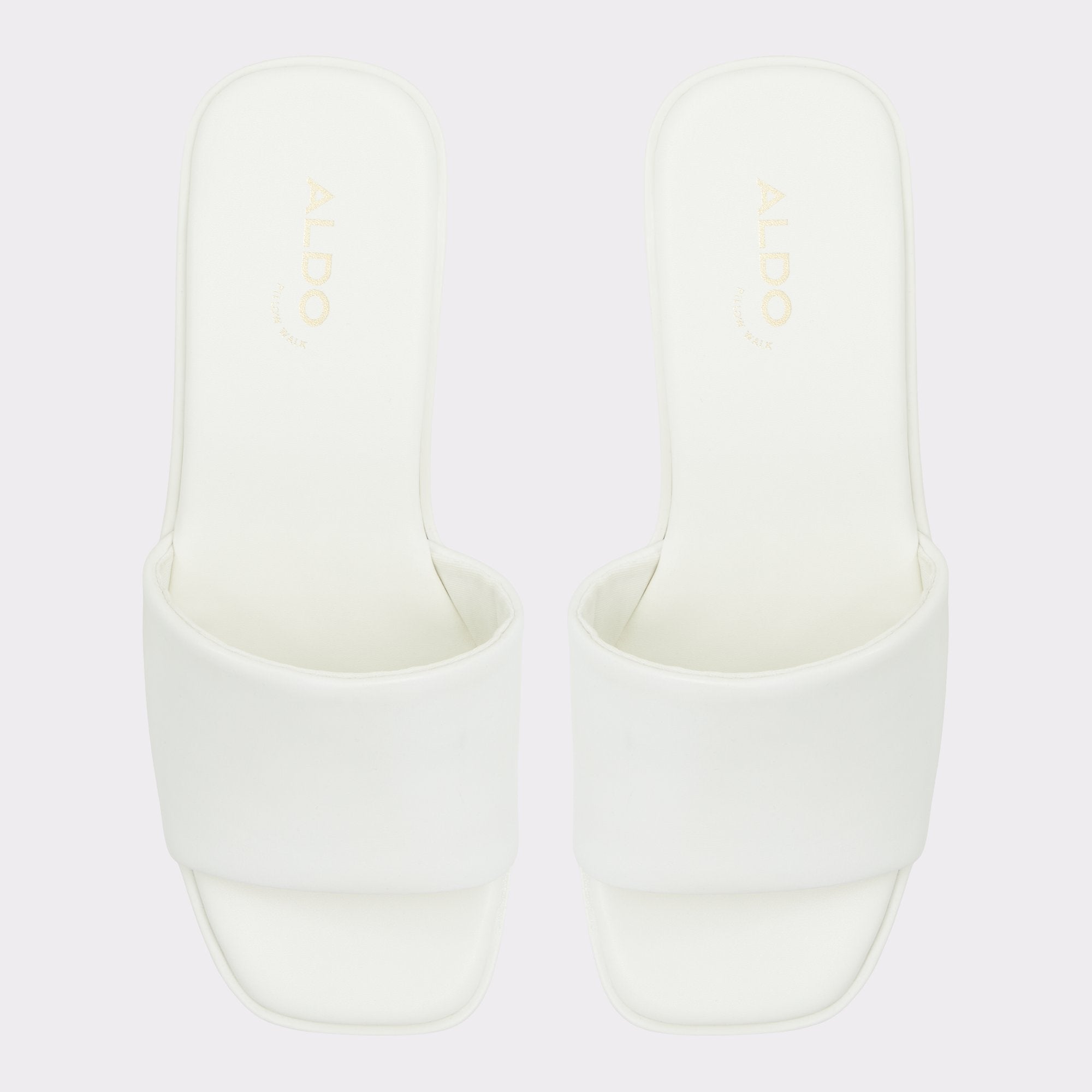ALDO Babbie mules blanches femme petit talon