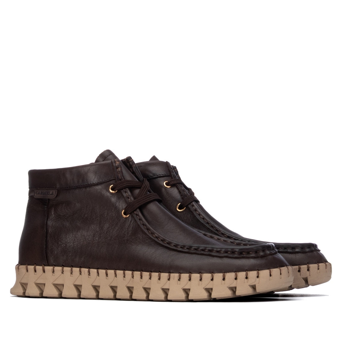 Carmela 16438203 bottine femme marron cuir lacets
