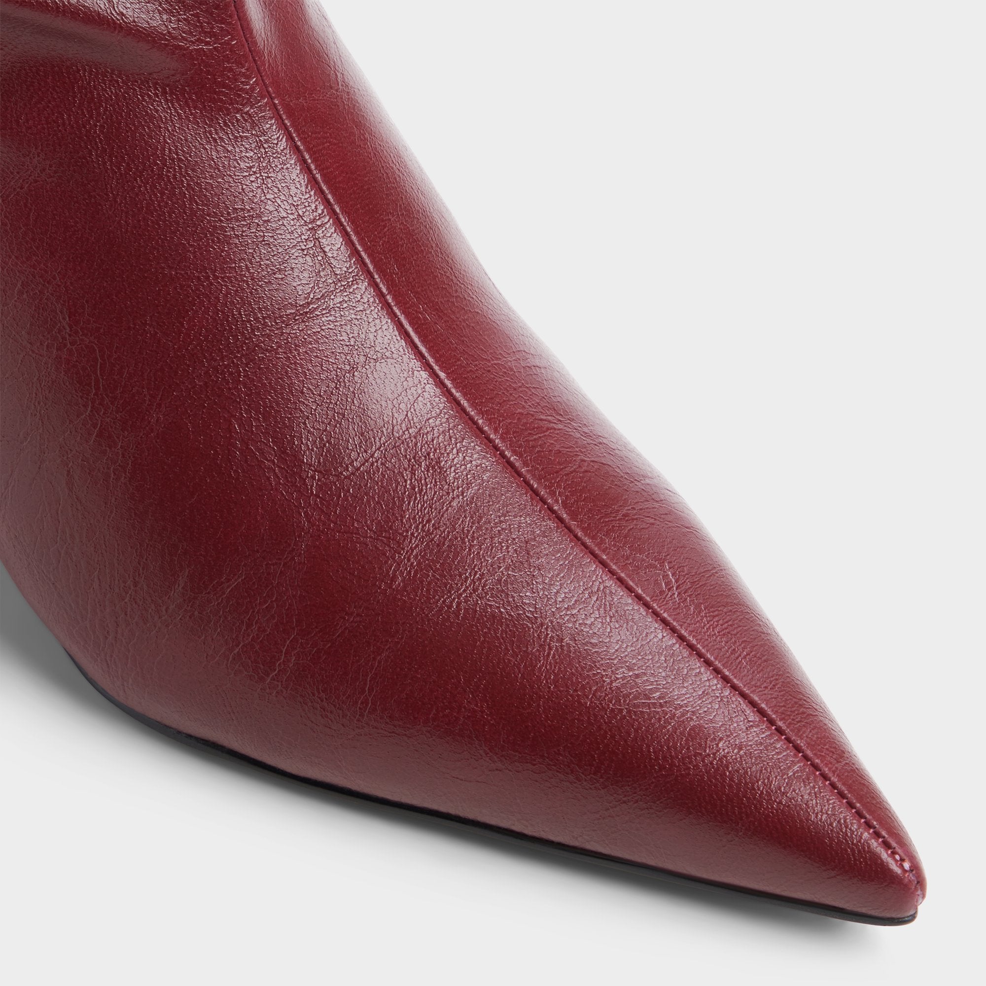 Aldo Calain bottes compensées bordeaux mi-mollet