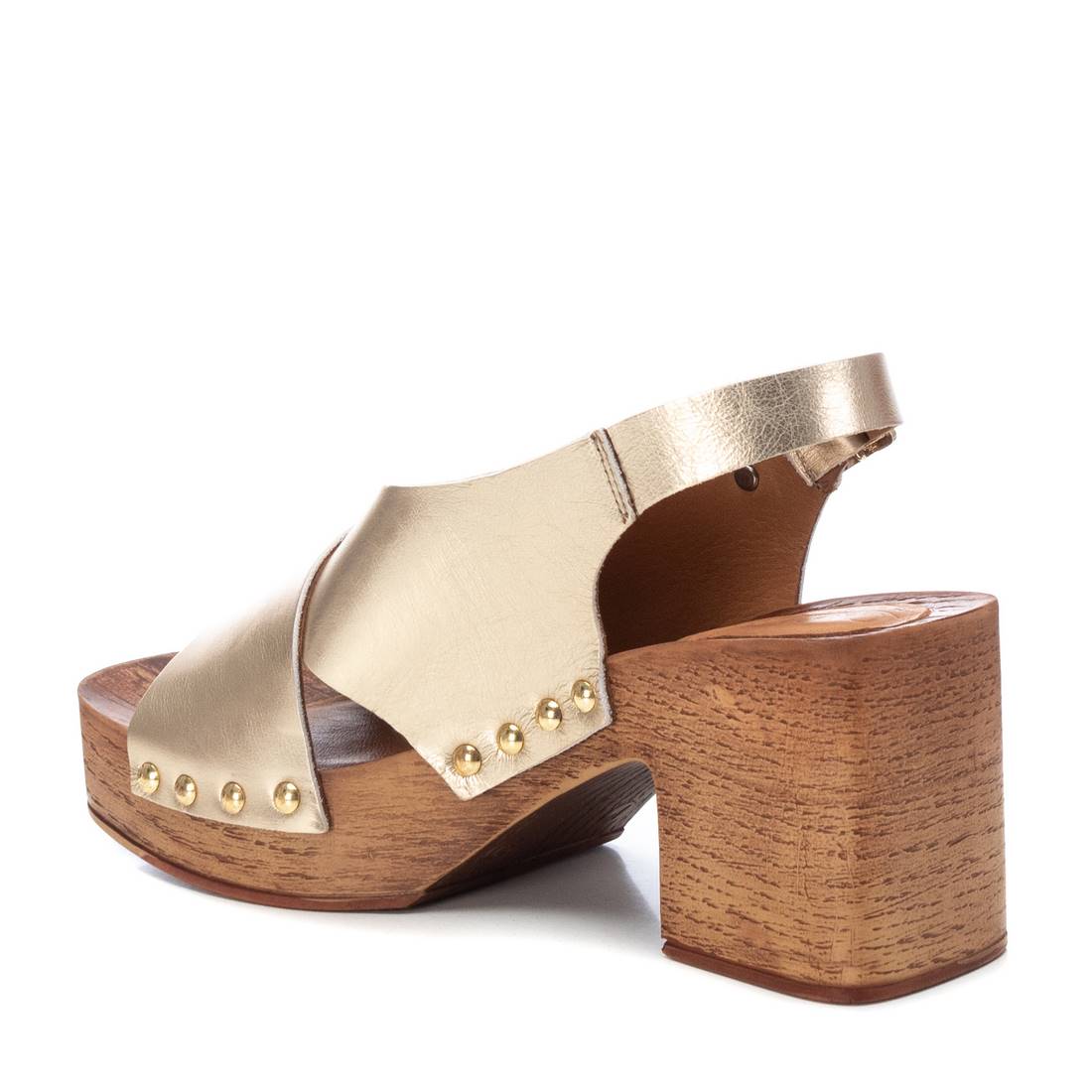Carmela 16078102 sandale femme cuir doré talon 7 cm