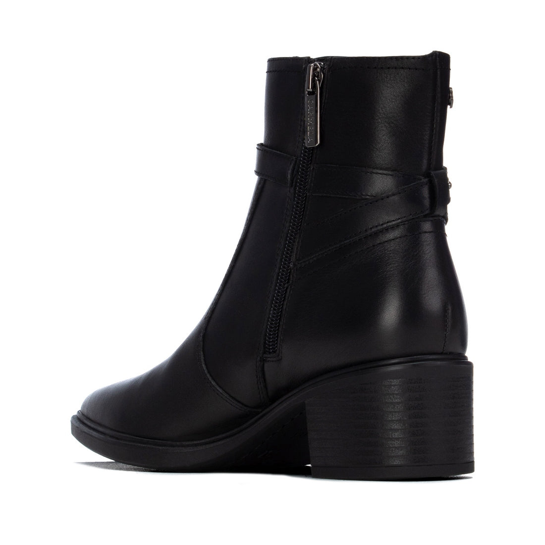 Carmela 16433201 bottines femme noir cuir talon