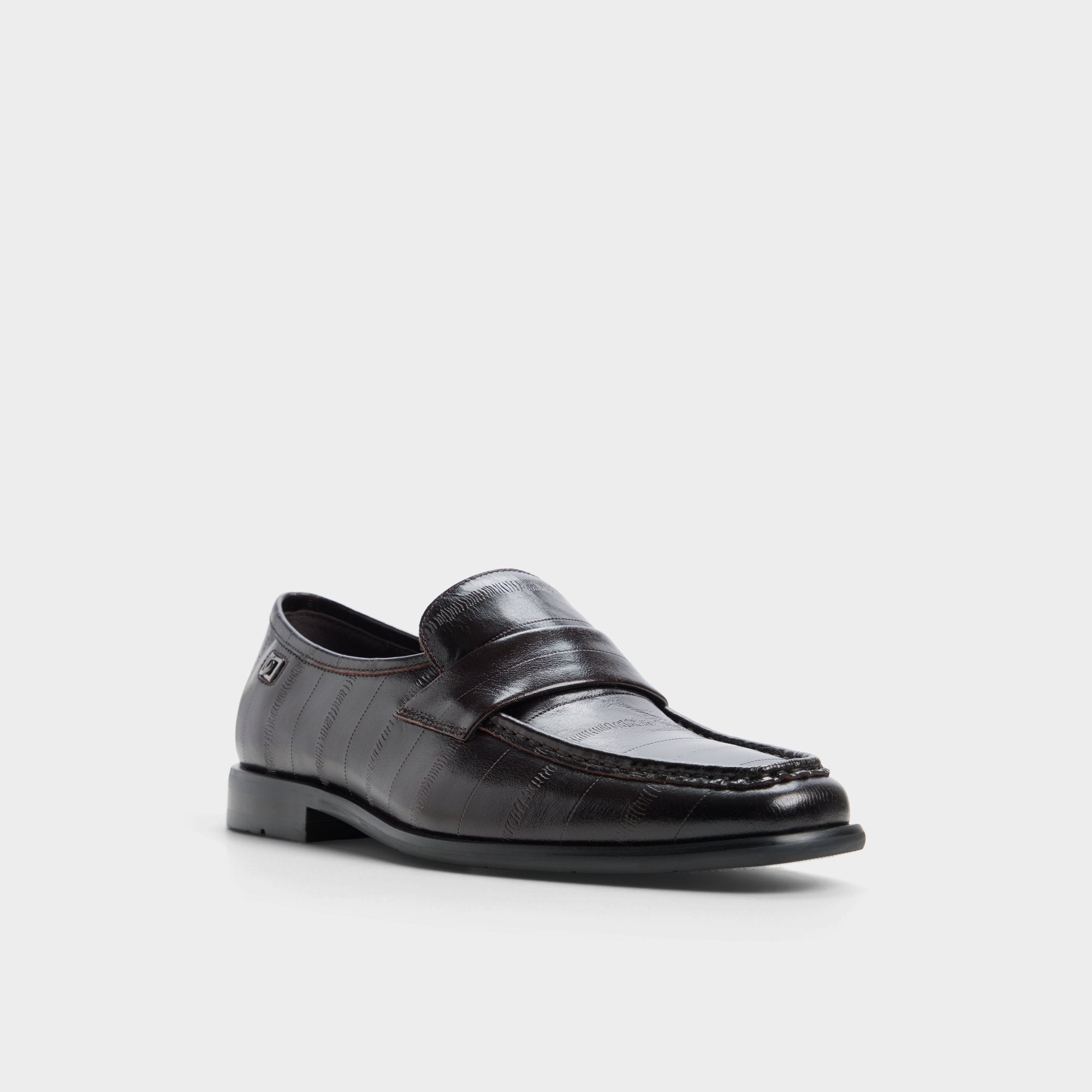 ALDO Emanuele mocassins marron croco
