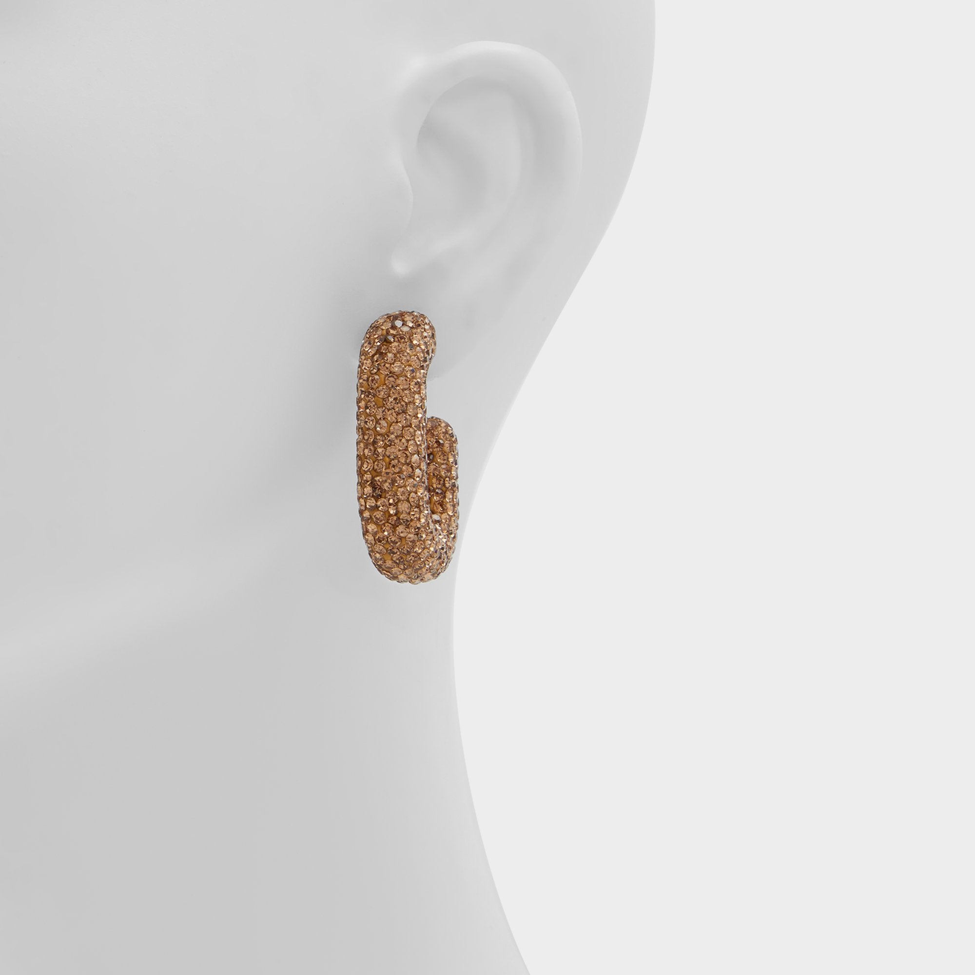 ALDO Xandria boucles d’oreilles créoles marron