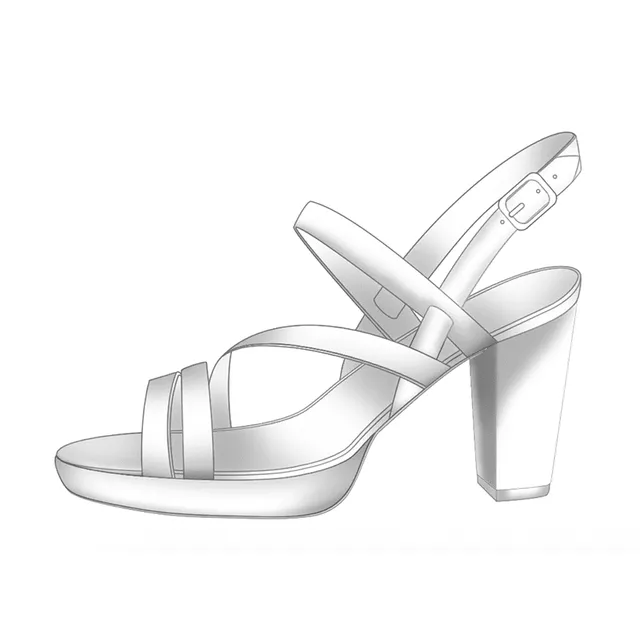 Dessine Moi Un Soulier Emma plateforme sandales à personnaliser
