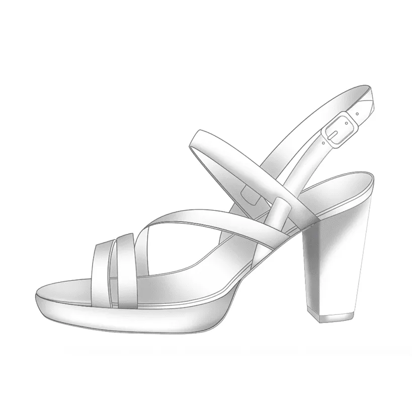 Dessine Moi Un Soulier Emma plateforme sandales à personnaliser