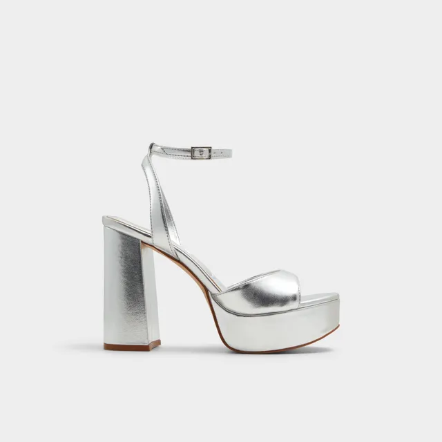 ALDO Valoria sandales talon femme argent plateforme