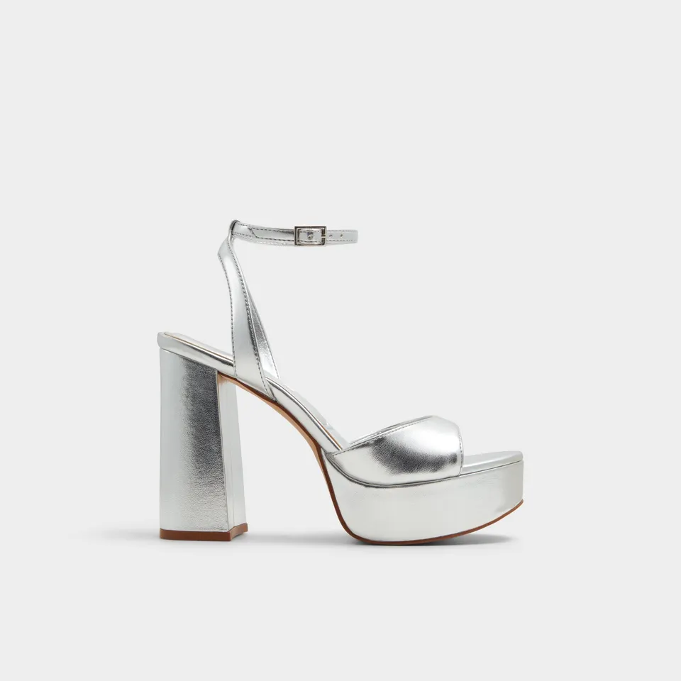 ALDO Valoria sandales talon femme argent plateforme
