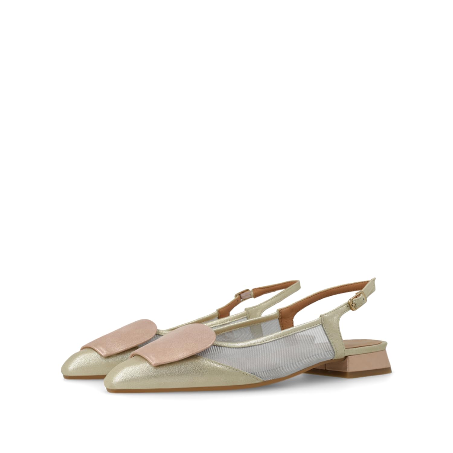LODI BRO5264 ballerines dorées cuir véritable