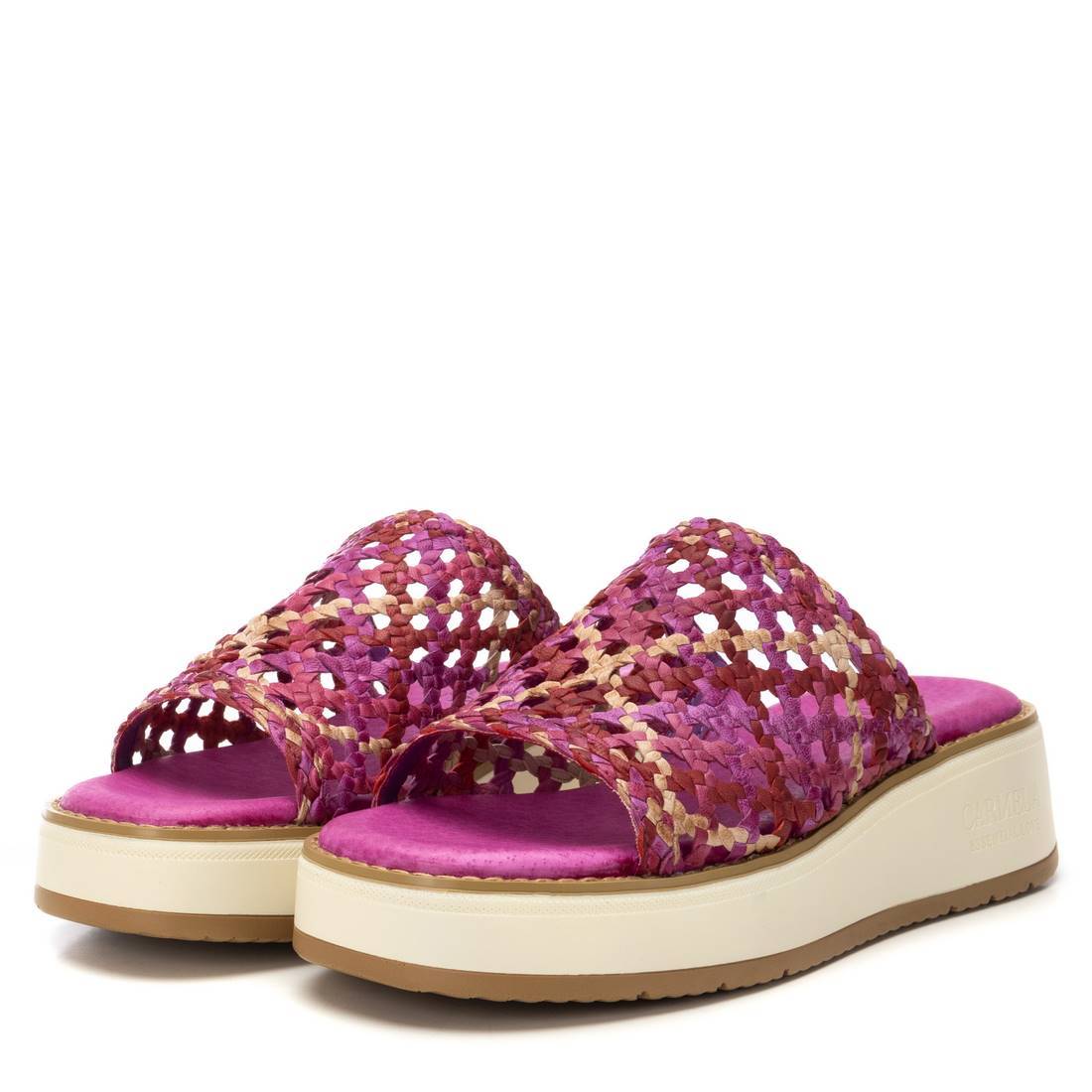 Carmela 162307 16230704 sandale lila cuir tressé