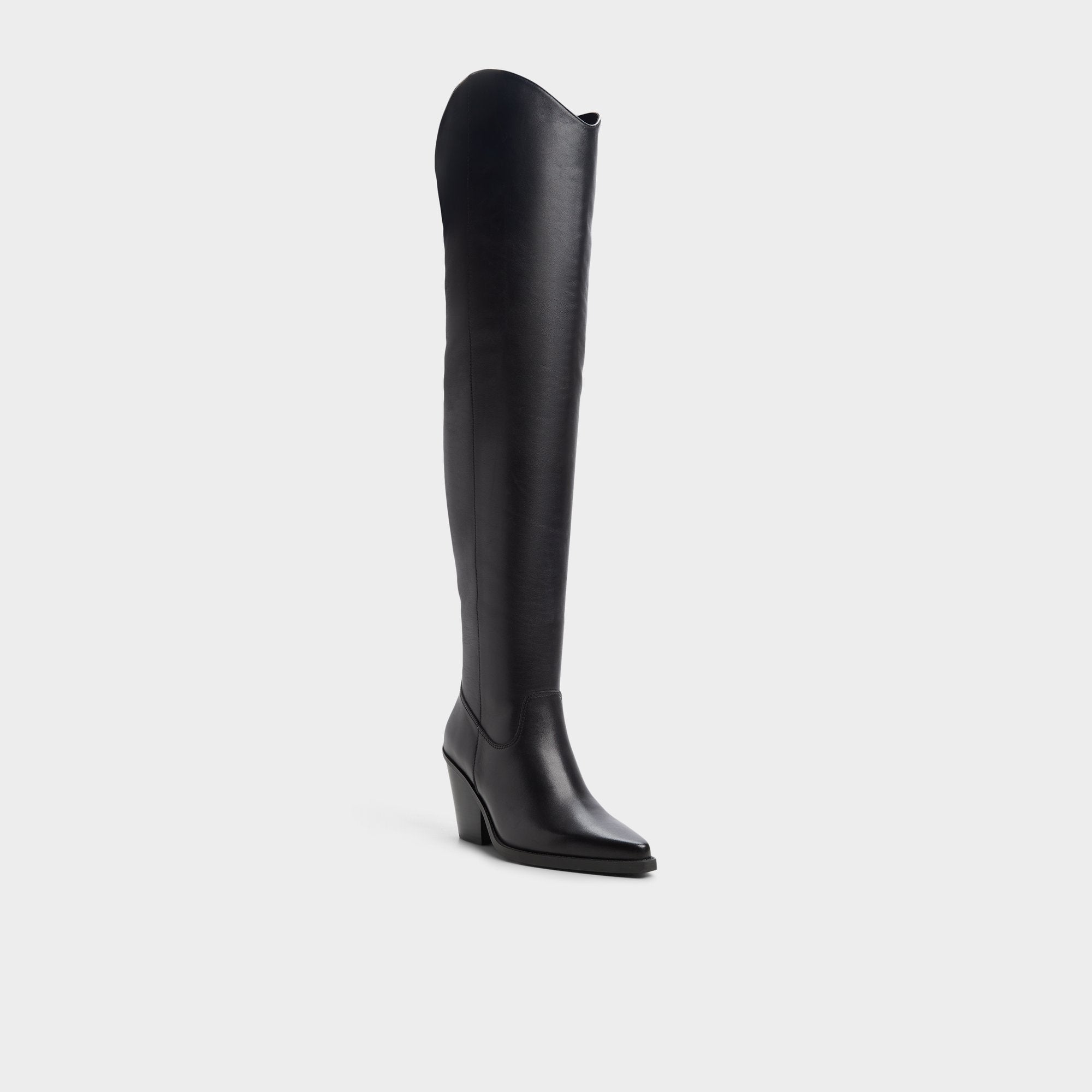 ALDO Dixy bottes cuissardes noires talon bloc