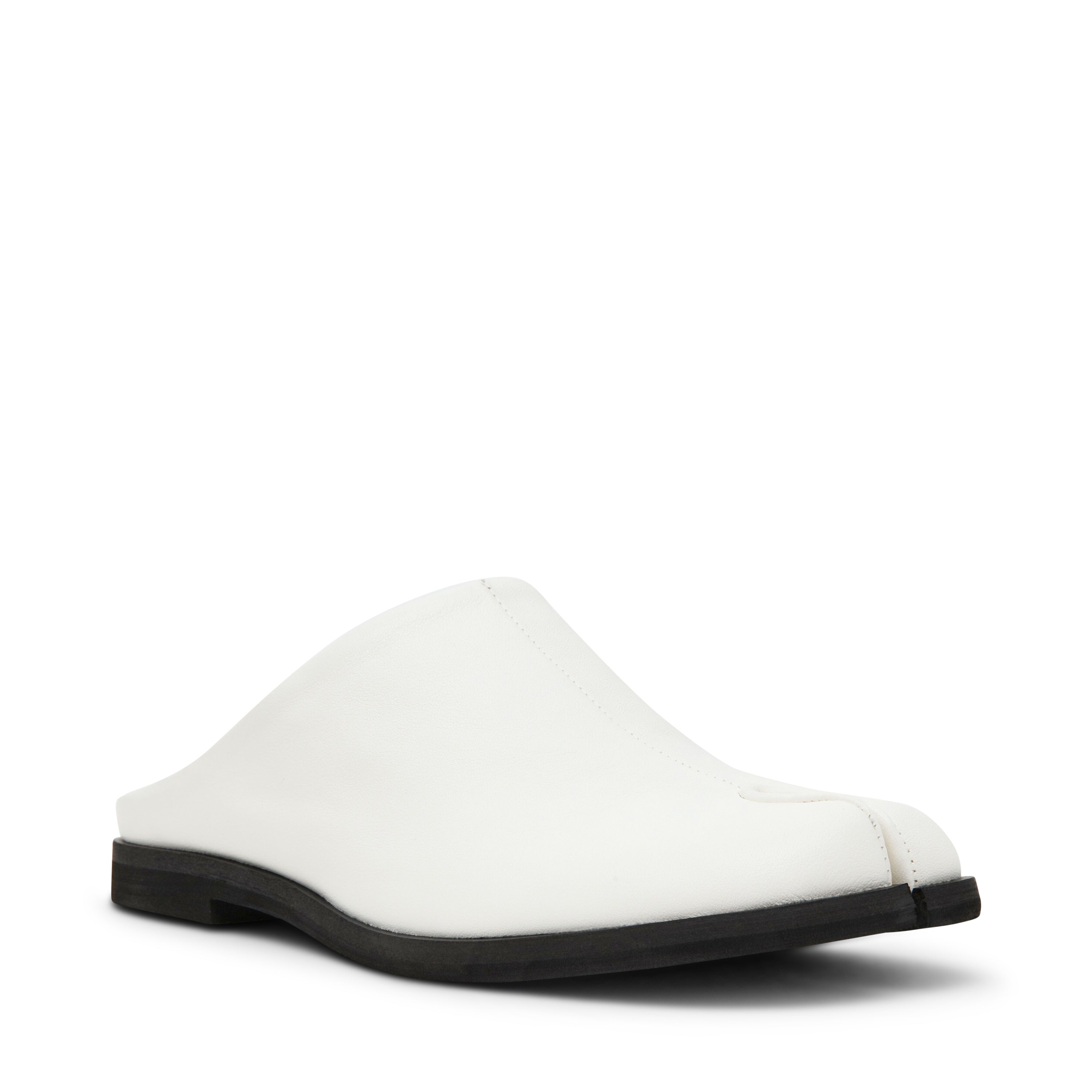 Steve Madden Tino ballerine cuir blanc bout ouvert