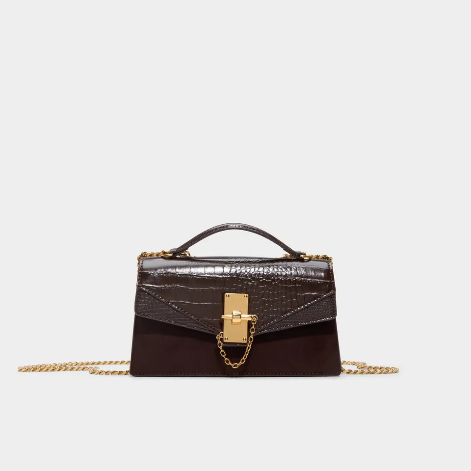 ALDO Fortuliaax sac bandoulière marron animal