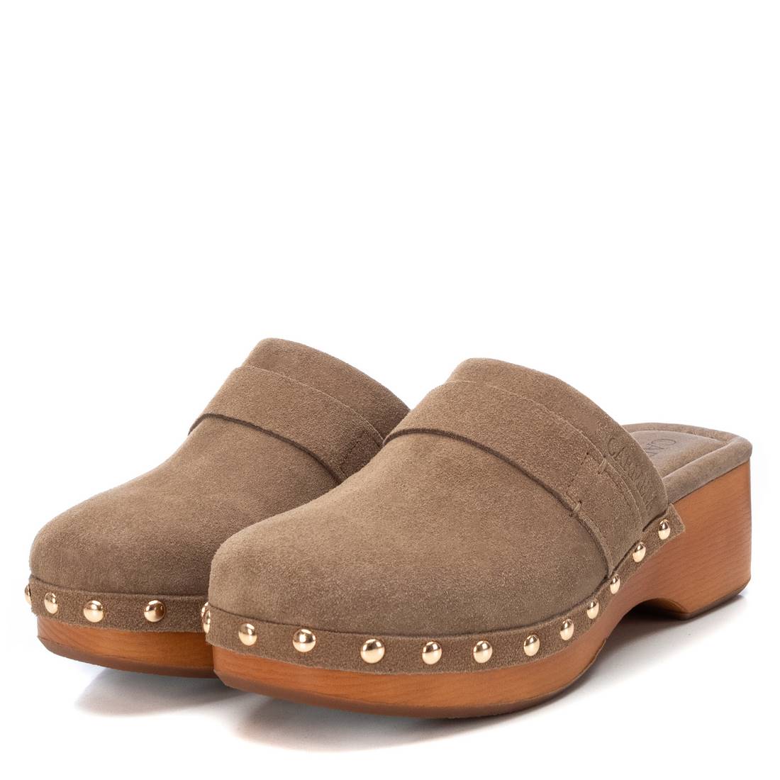 Carmela 16045202 sabot cuir marron talon 5 cm