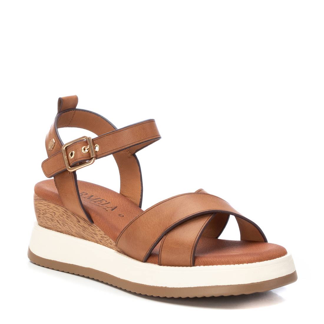 Carmela 16138901 sandales compensées cuir marron
