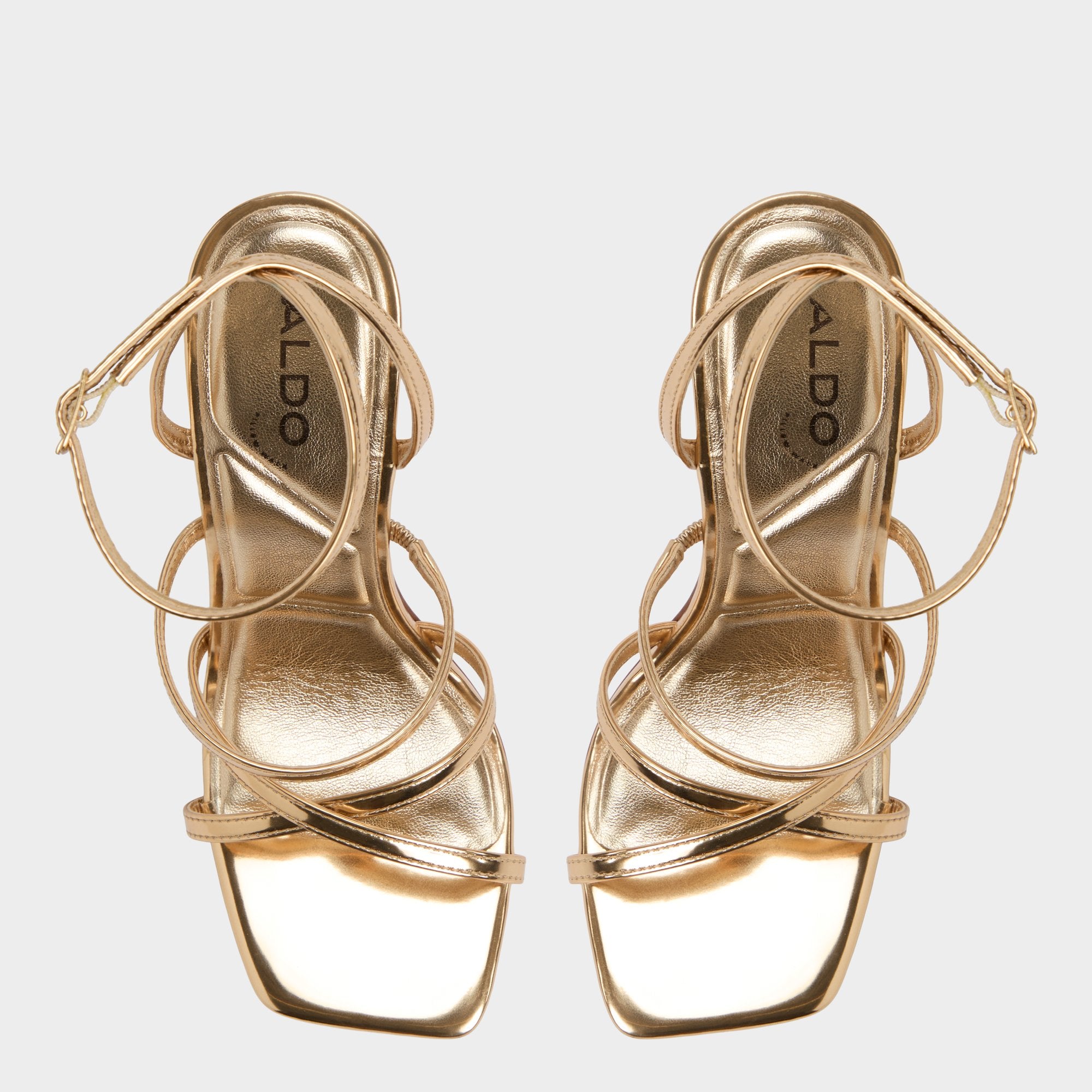 ALDO Galoi sandales à talon doré brides fines
