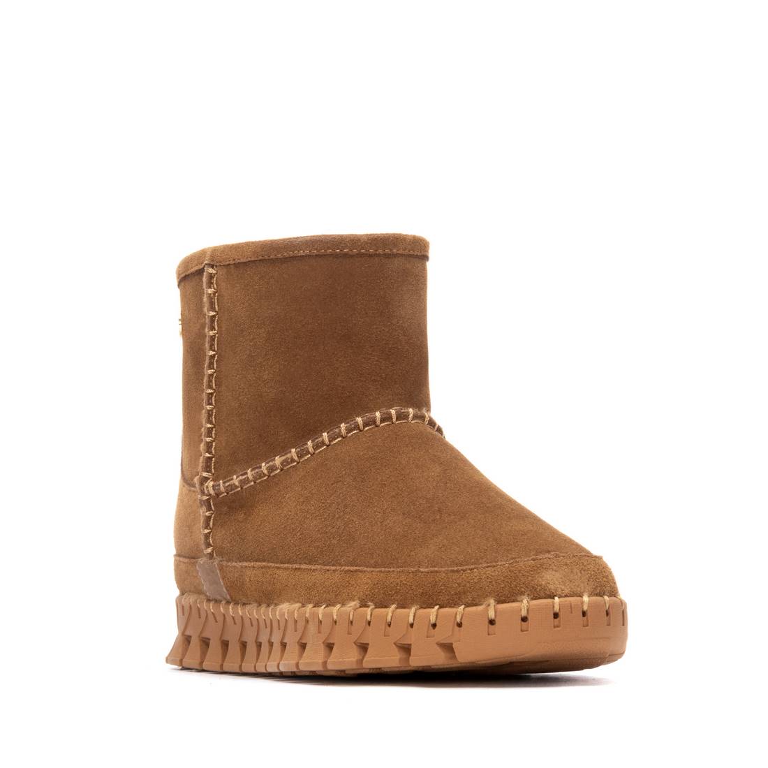 Carmela 16252901 bottines camel fourrées en cuir