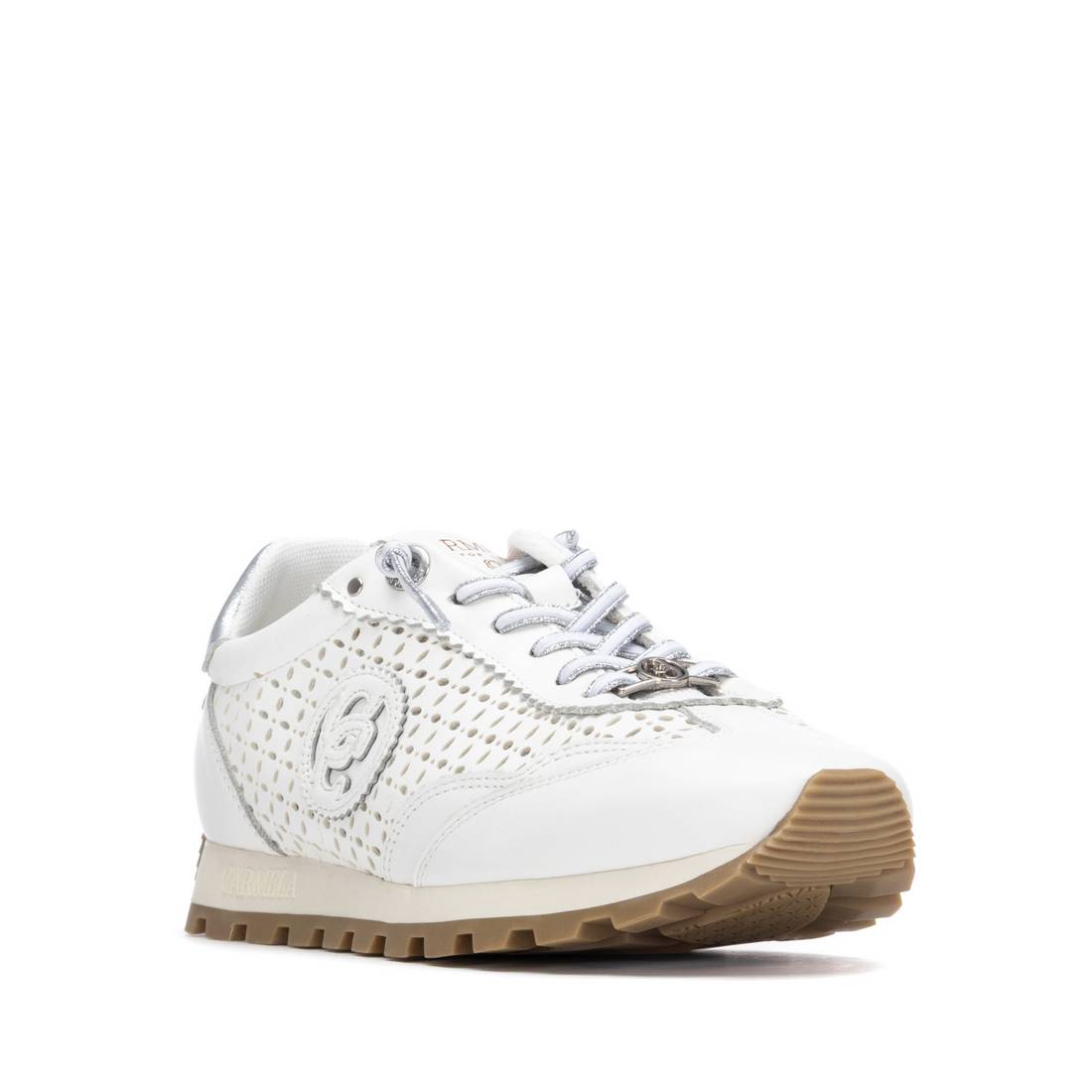 Carmela 16311301 baskets cuir blanc calé