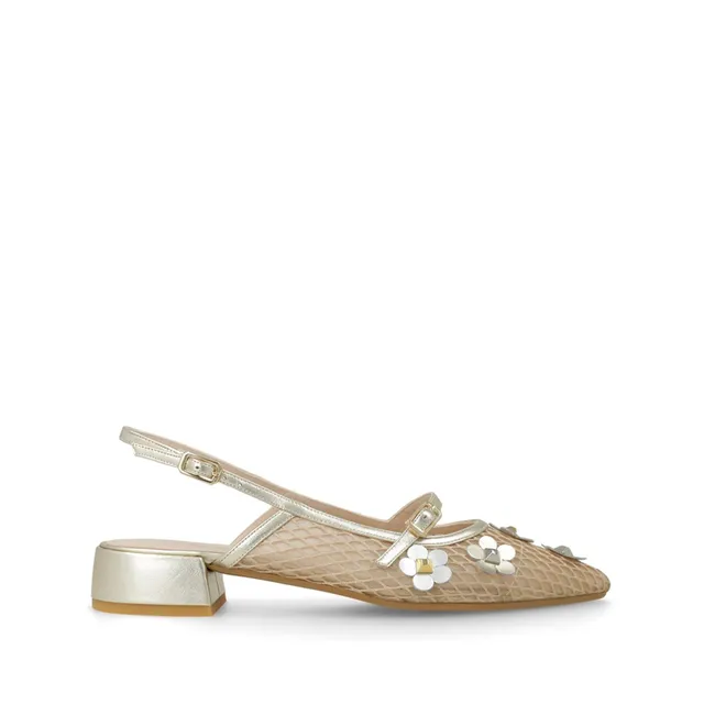 LODI AMISANTI ballerines cuir dorées femme
