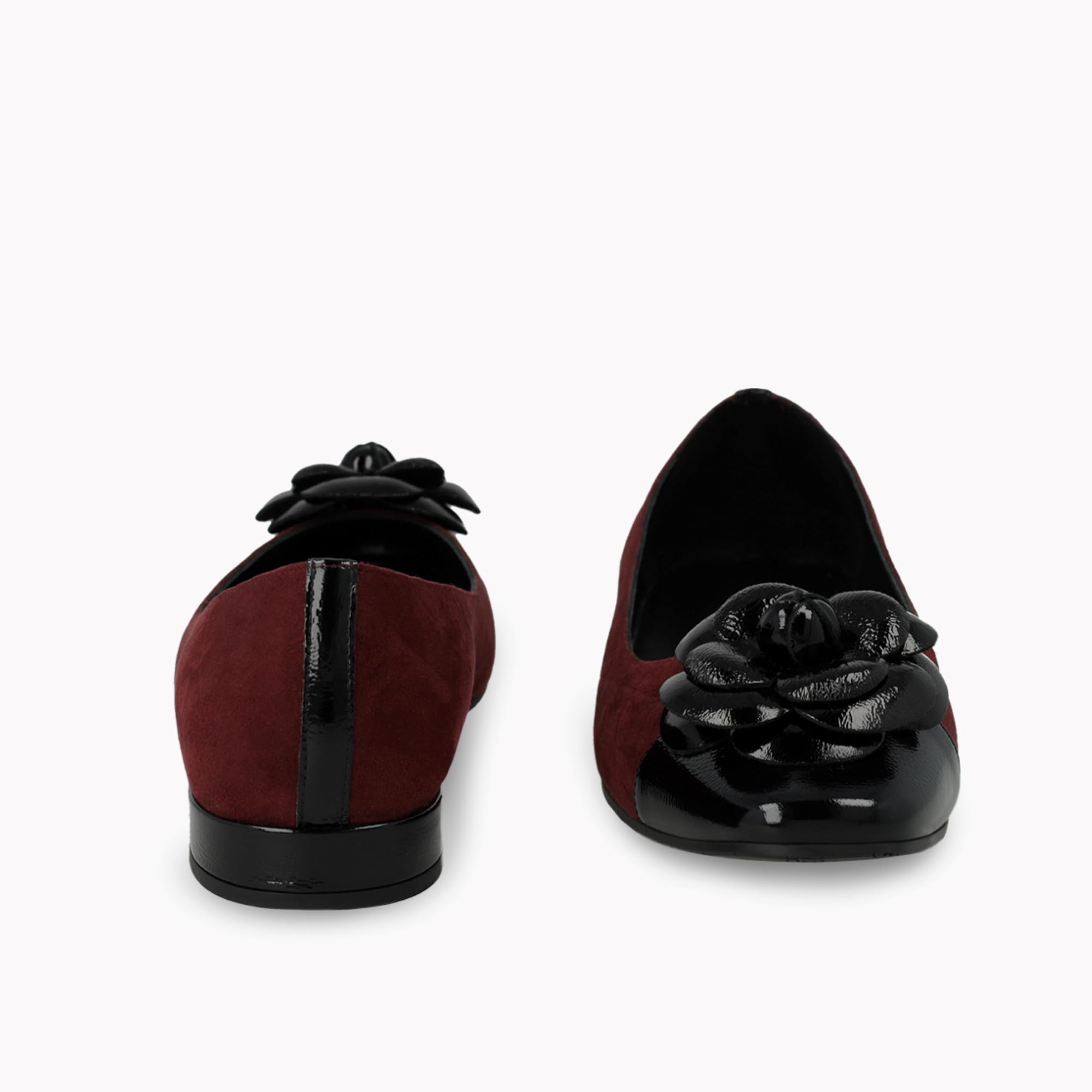 Lodi Amena-Te ballerines bordeaux cuir