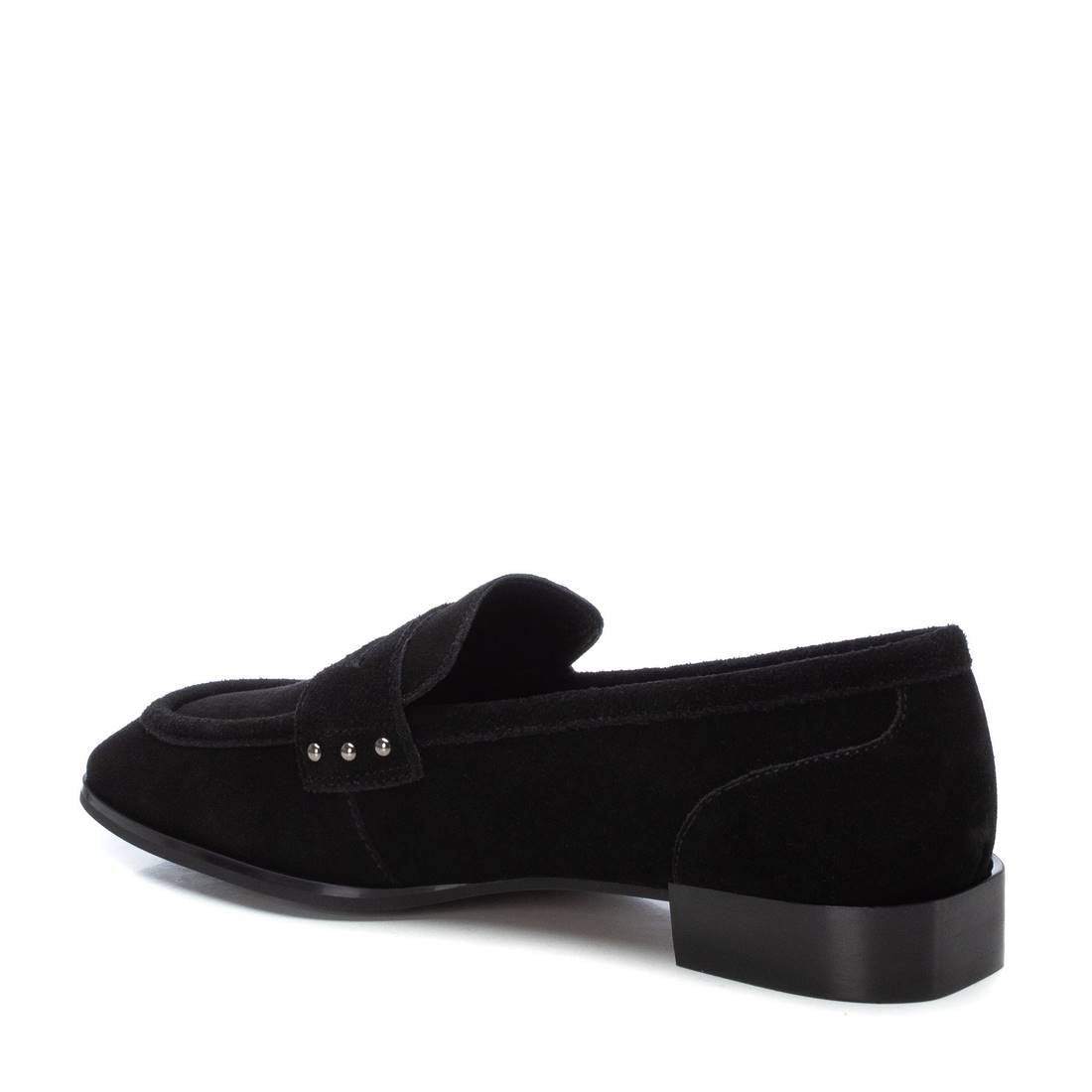 Carmela 16198703 mocassin femme noir cuir velours