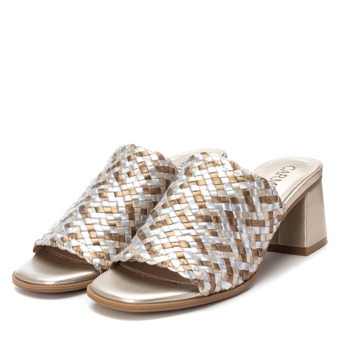 Carmela 16219101 sandale femme doré cuir talon