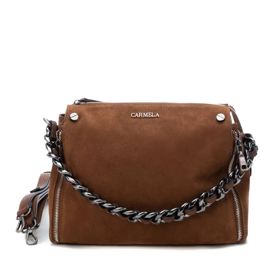 Carmela 18602105 Sac Femme Marron Chaîne 24x33cm