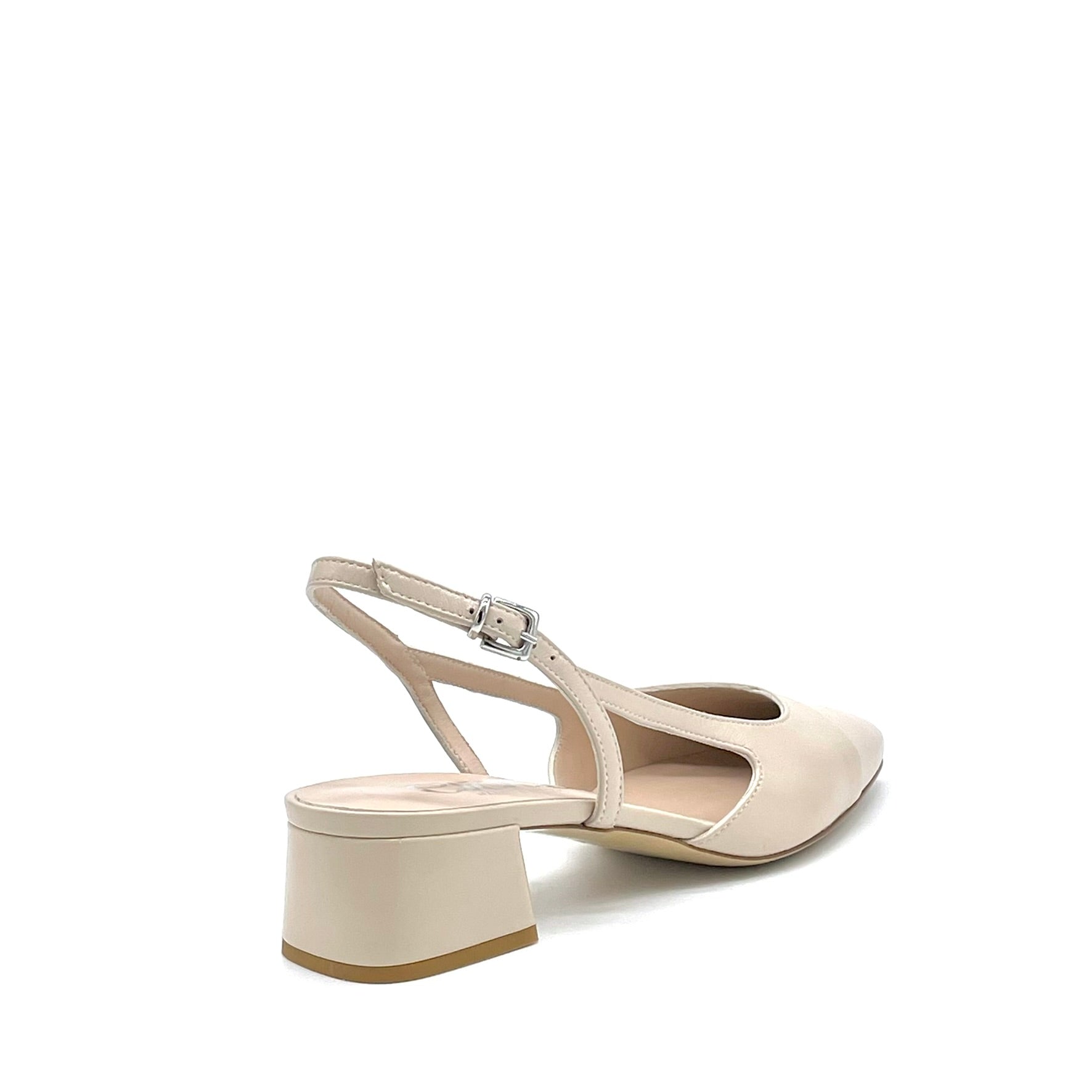 ELATA 16164 slingback cuir sable talon 3,5 cm