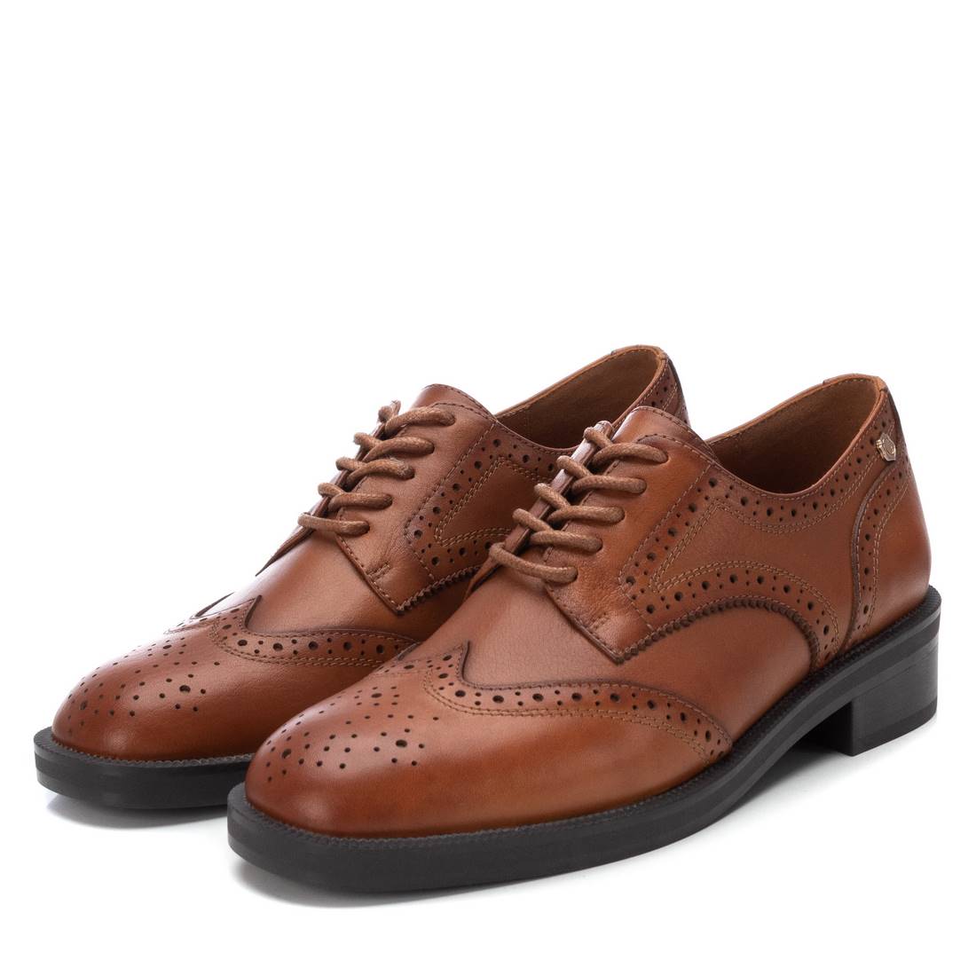 Carmela 16196403 derby femme cuir véritable marron