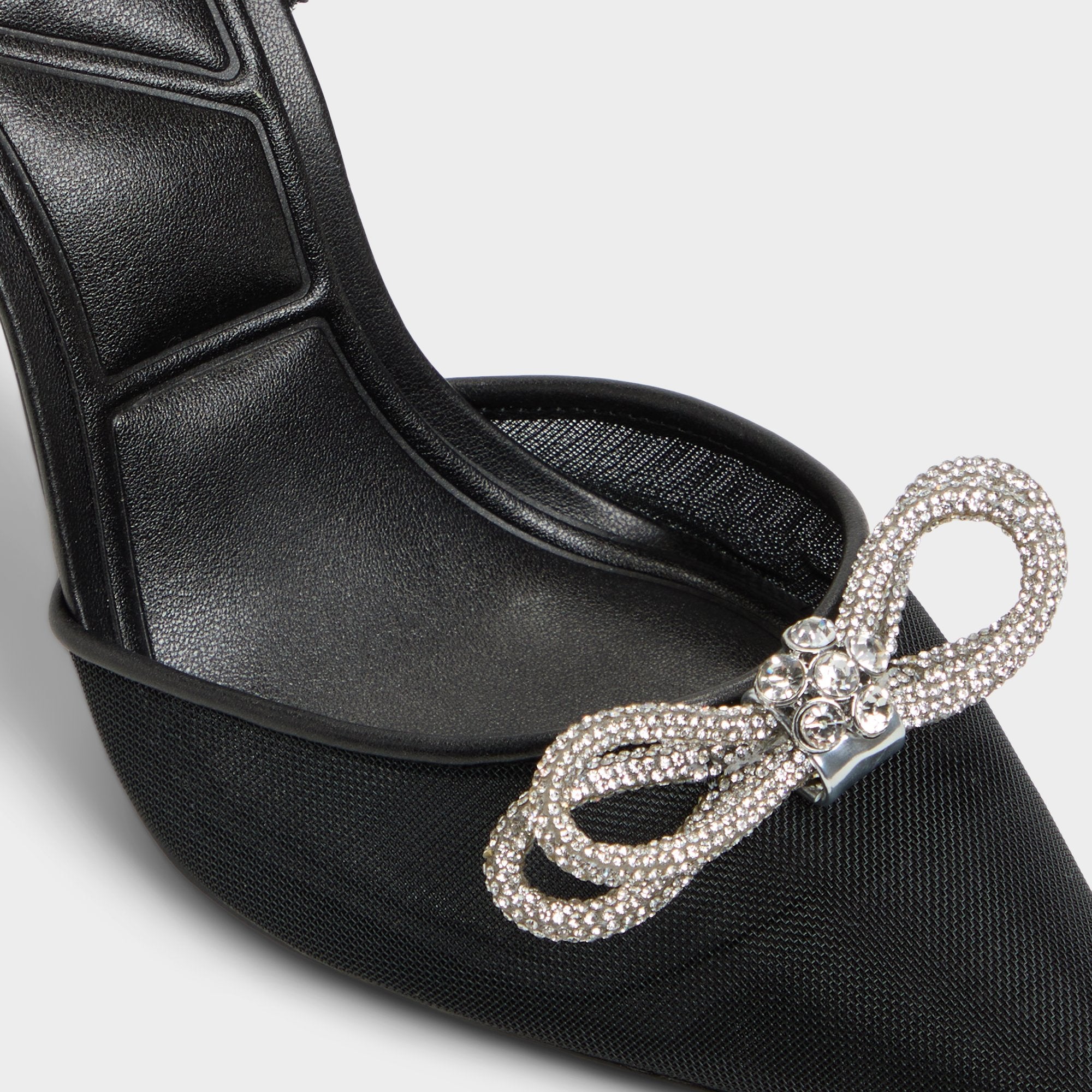 ALDO Addie escarpins noir noeud strass bout pointu