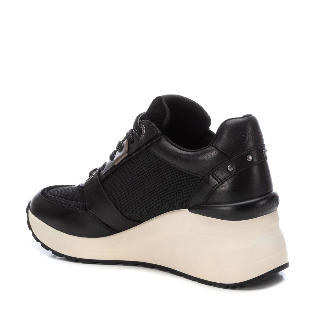Carmela 16184403 baskets femme noir compensé 6cm