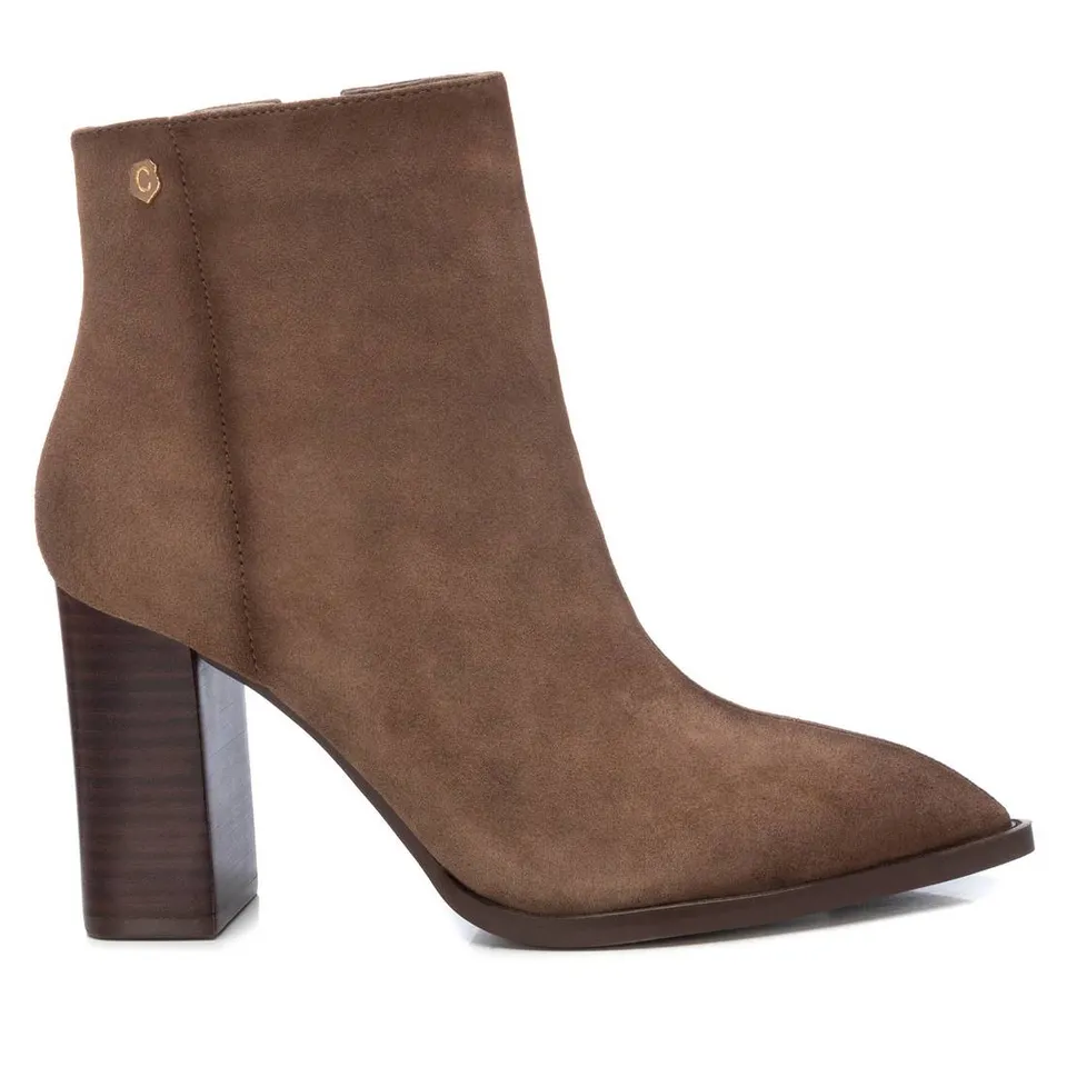 Carmela 16091803 bottine daim marron talon 9 cm