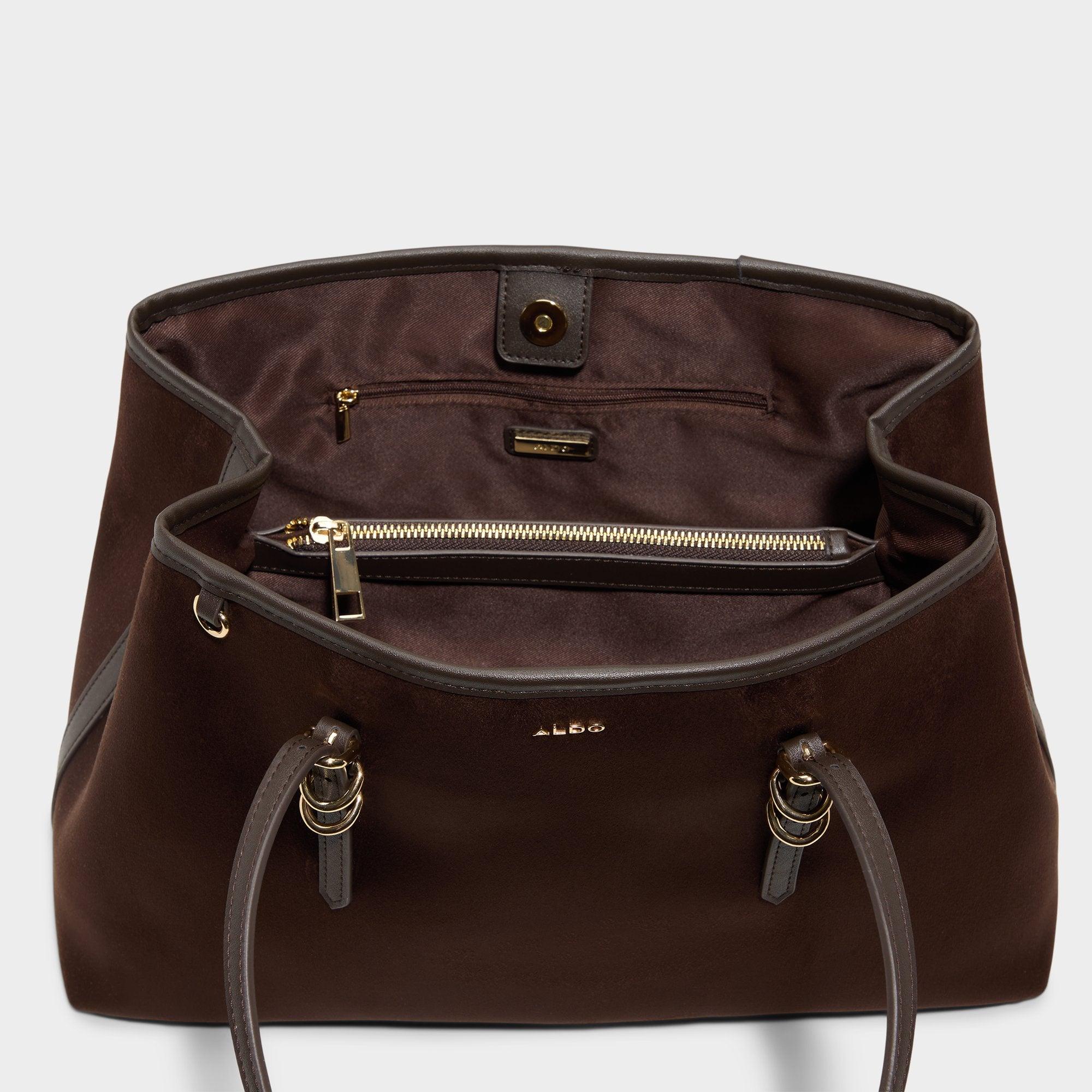 ALDO Isedriaa sac à main marron matelassé tissé