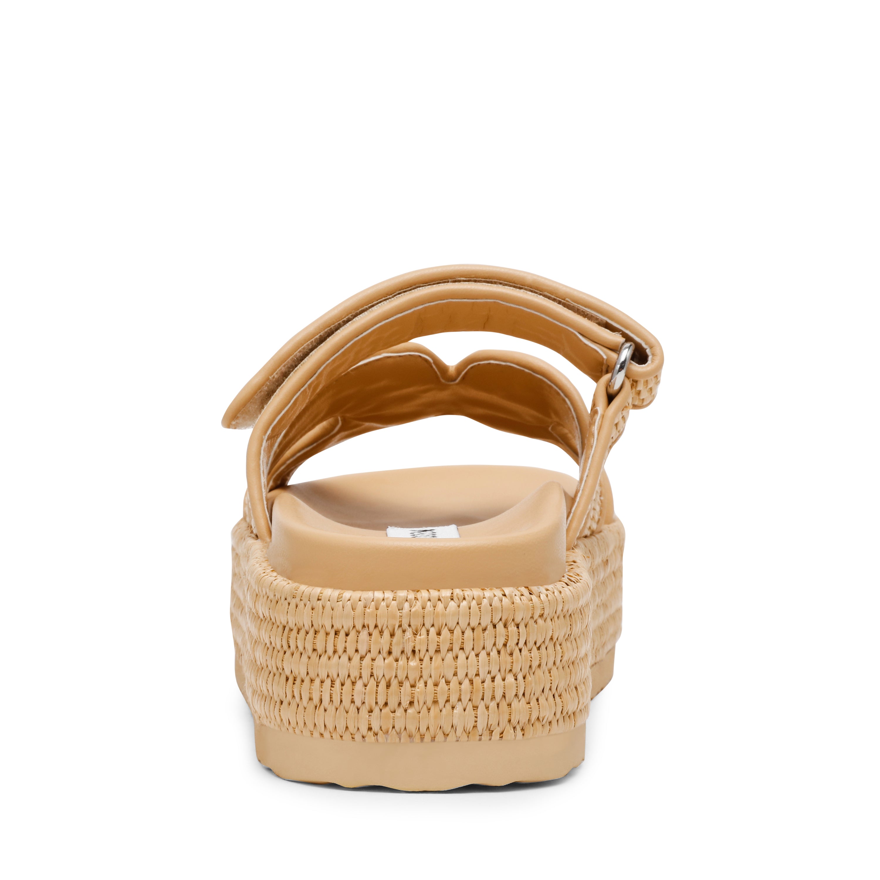 Steve Madden Bigmissile sandale plate raffia naturel