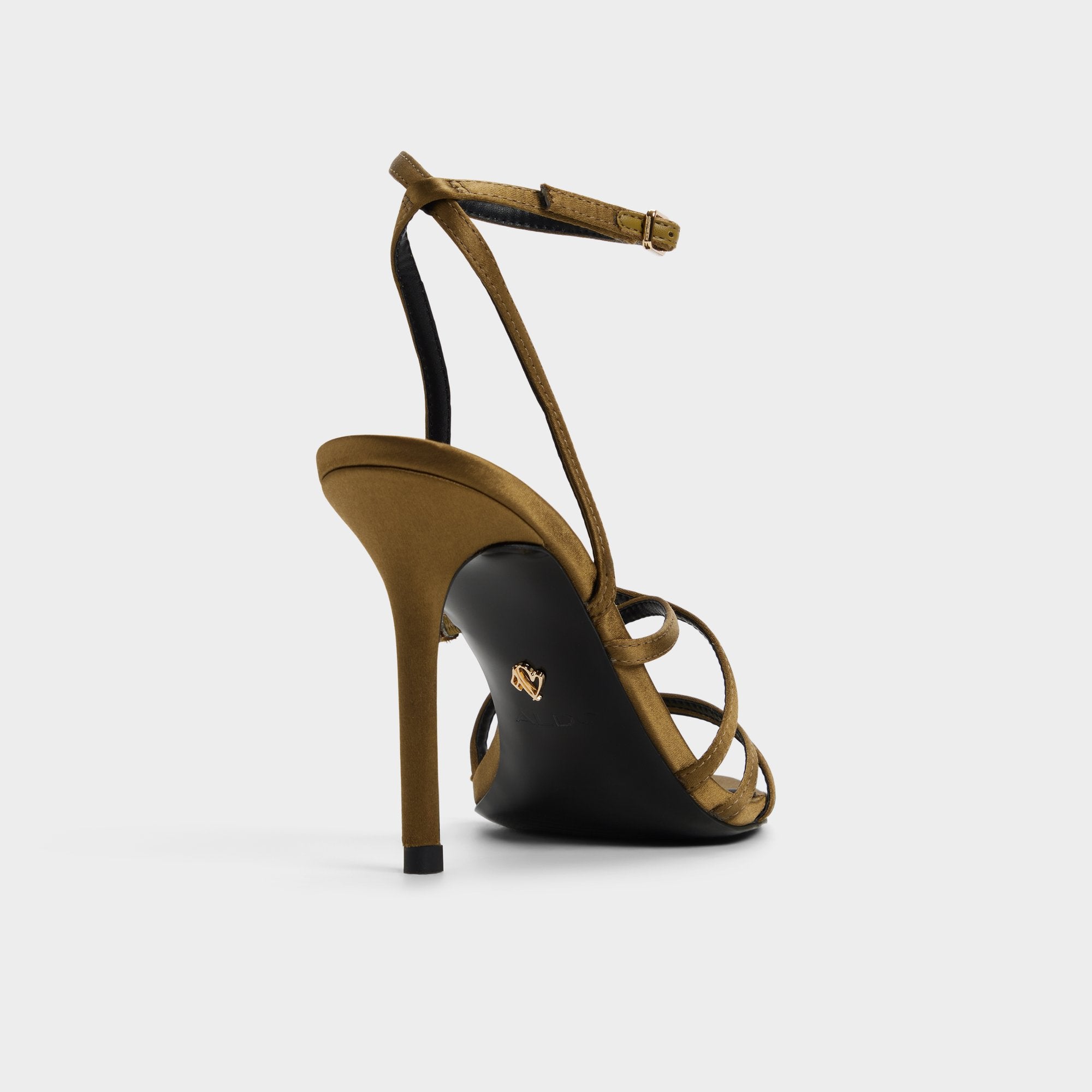 Aldo Solania sandales talon aiguille olive