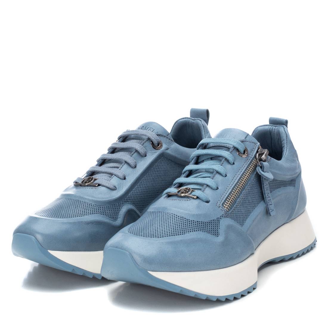 Carmela 160670 16067005 baskets cuir bleu