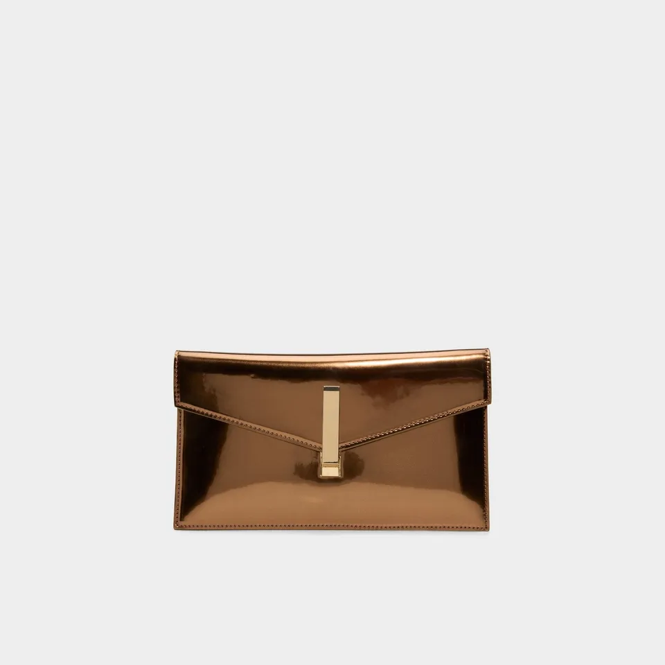 Aldo Larriblingg pochette bronze soirée métallisée
